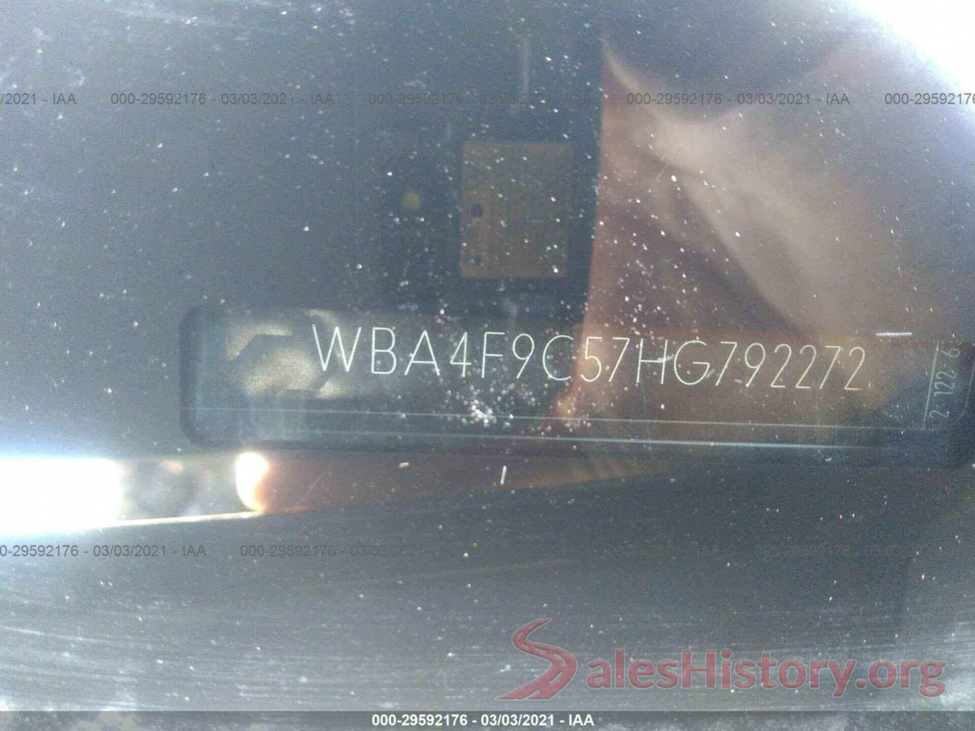 WBA4F9C57HG792272 2017 BMW 4 SERIES