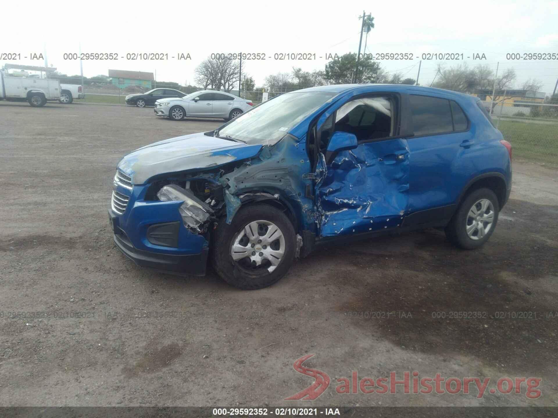 KL7CJKSB0GB563324 2016 CHEVROLET TRAX