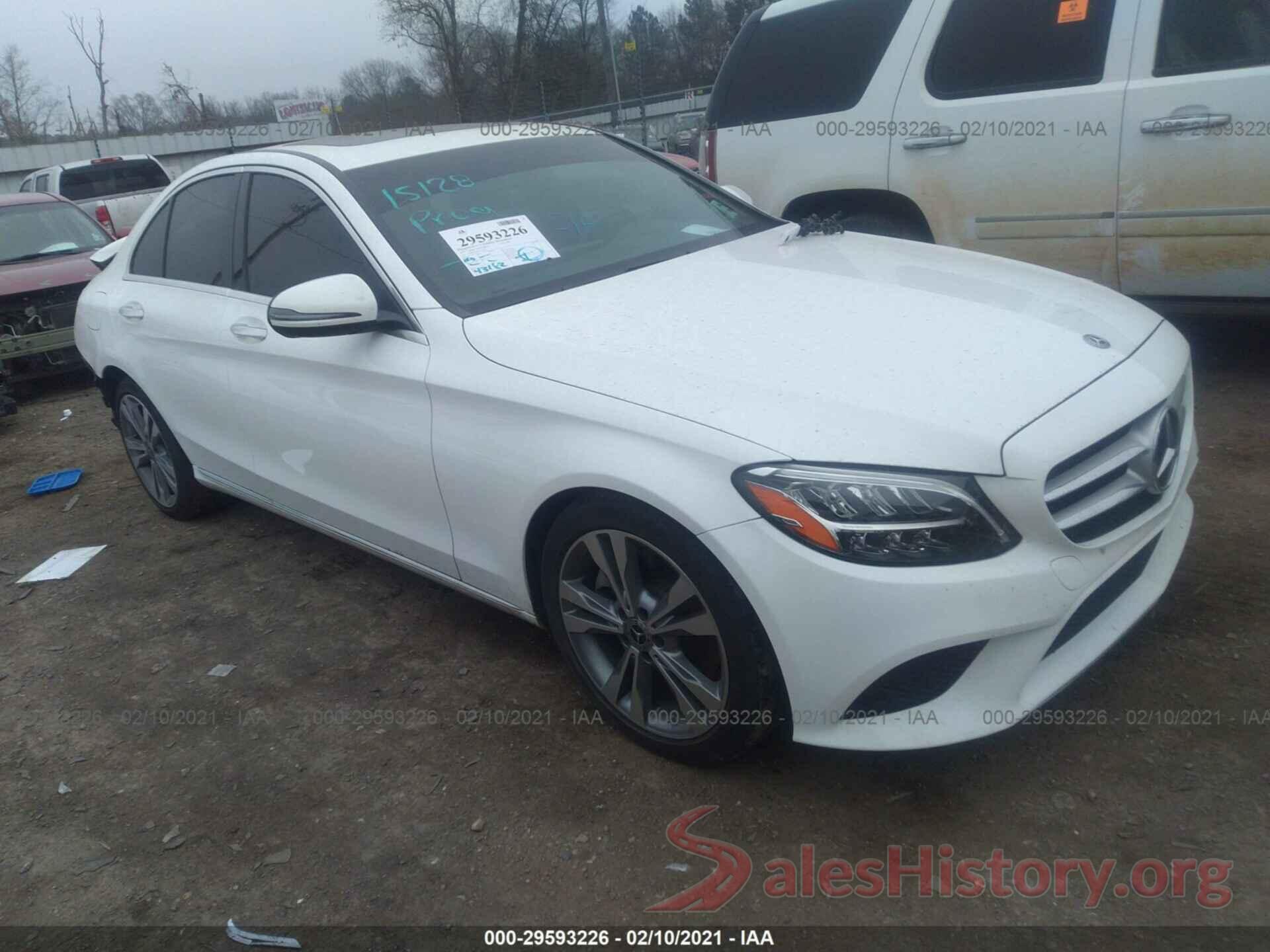 55SWF8DB5KU311672 2019 MERCEDES-BENZ C-CLASS