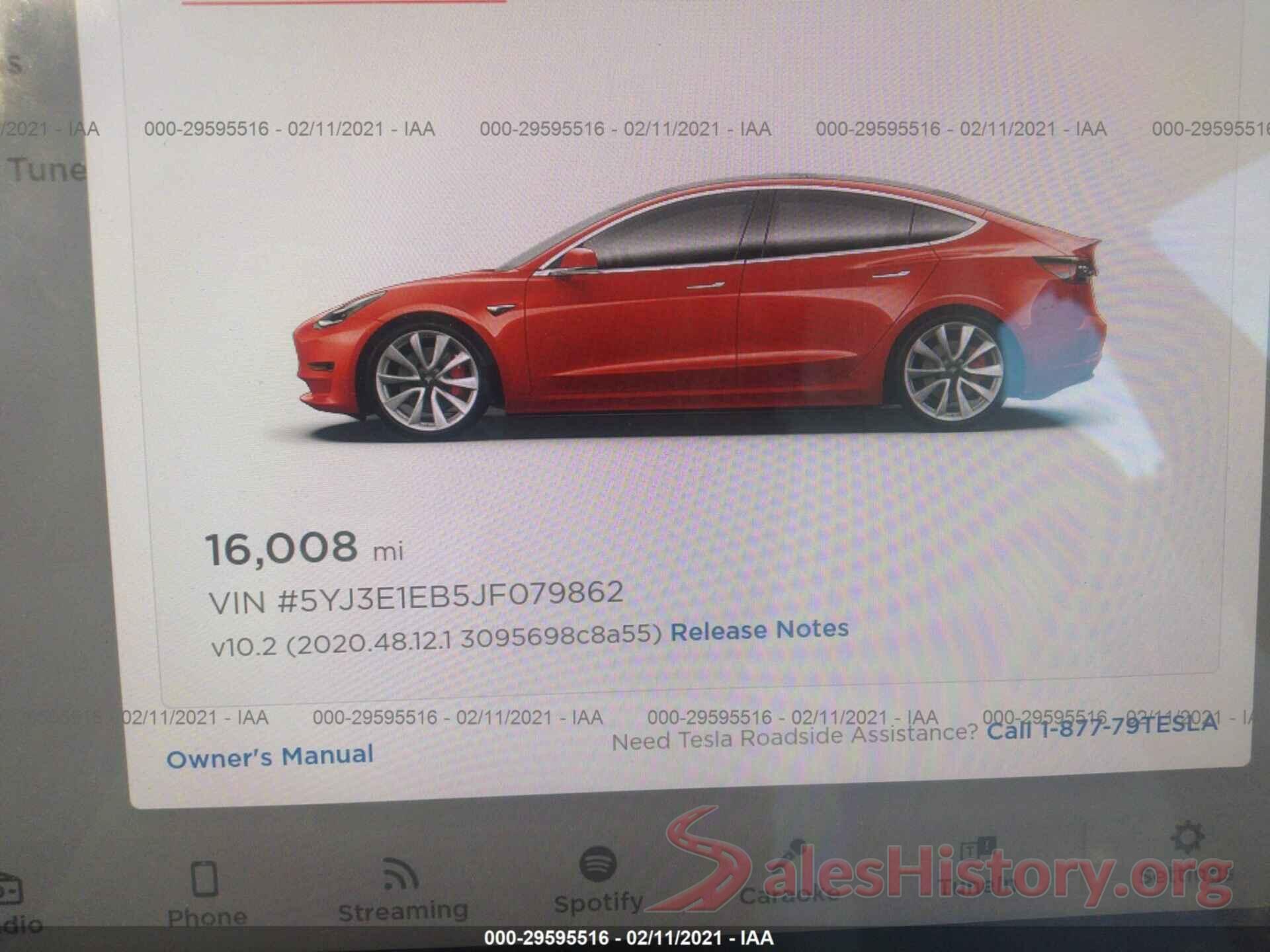 5YJ3E1EB5JF079862 2018 TESLA MODEL 3