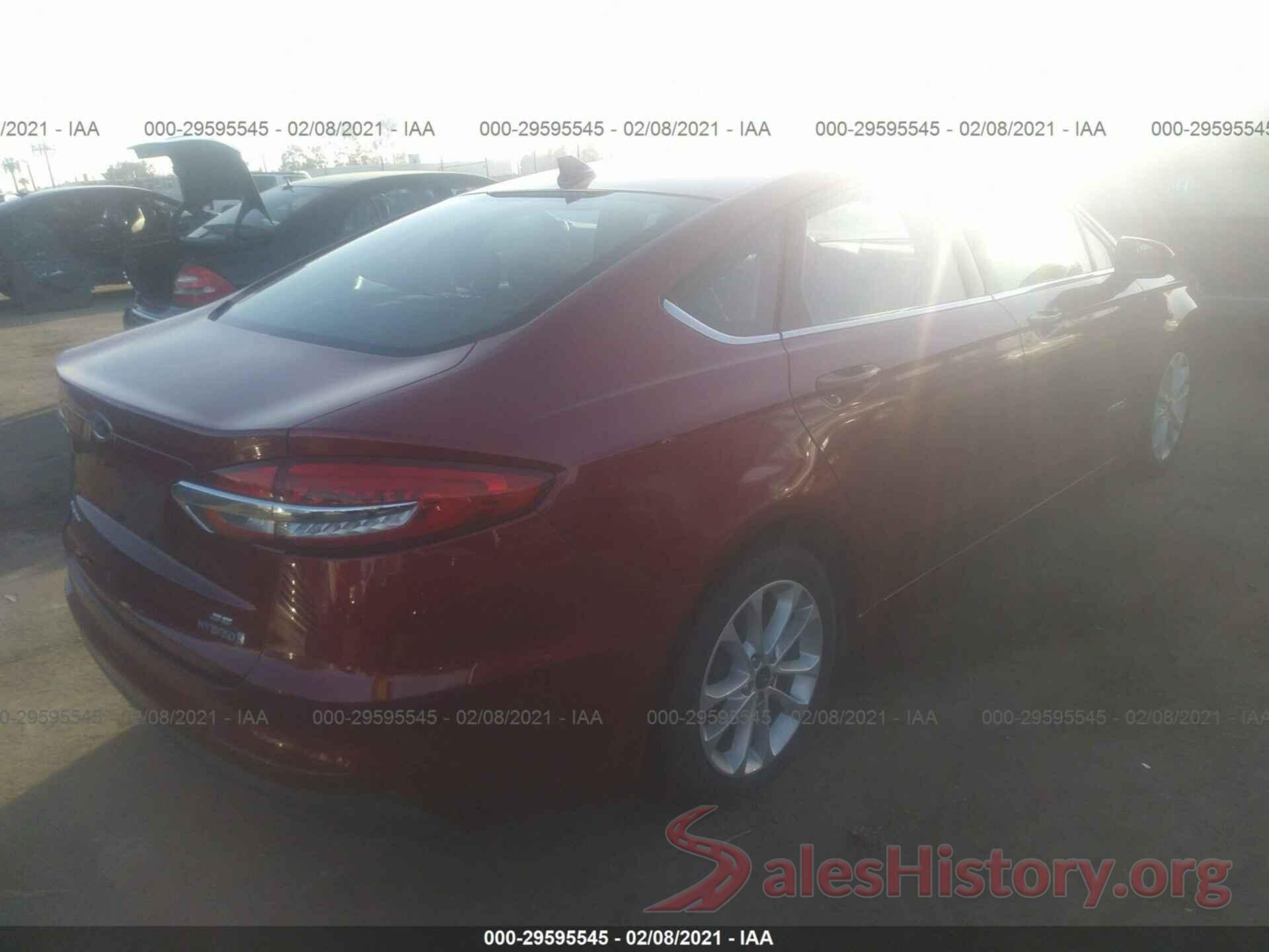 3FA6P0LU7KR135196 2019 FORD FUSION HYBRID