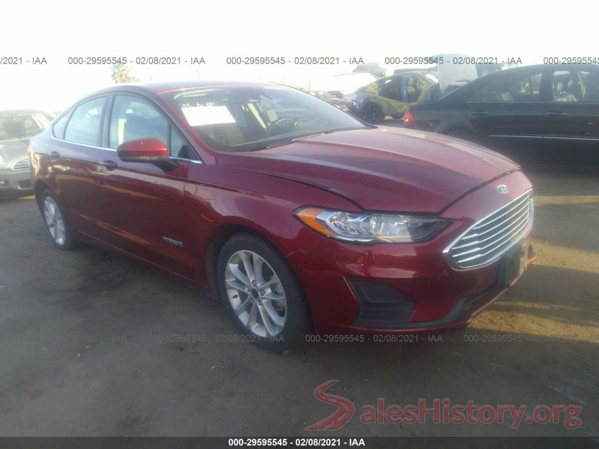 3FA6P0LU7KR135196 2019 FORD FUSION HYBRID