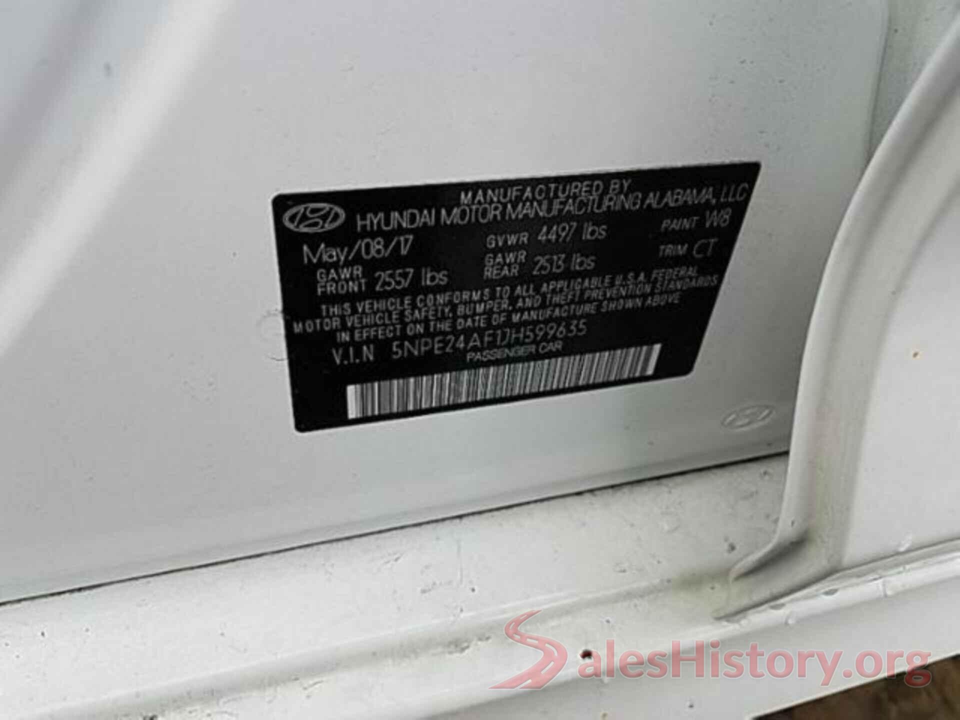 5NPE24AF1JH599635 2018 HYUNDAI SONATA