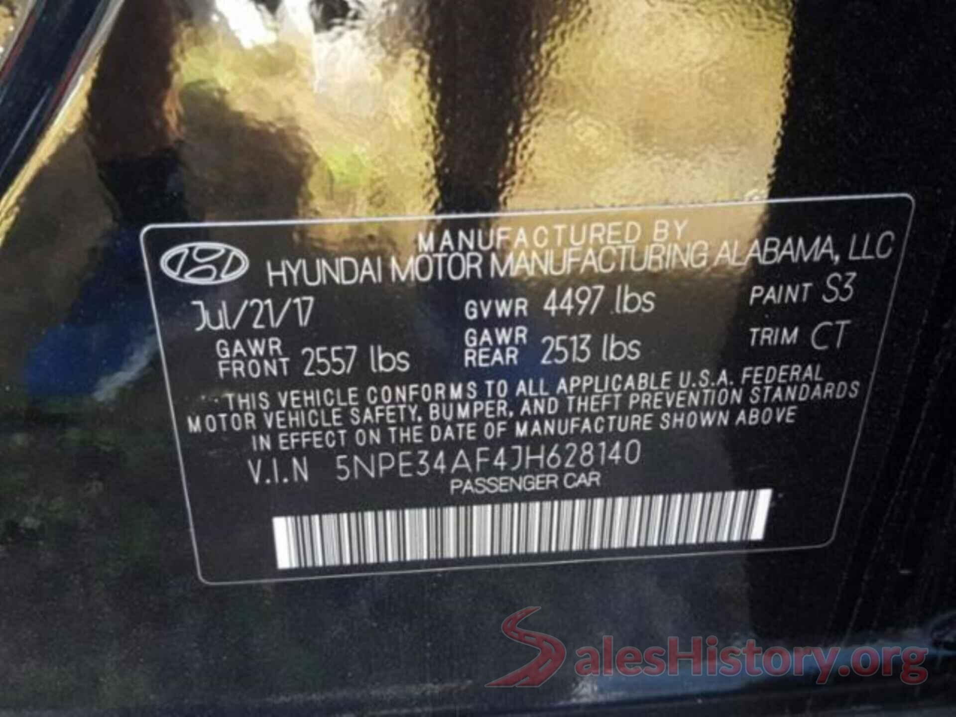 5NPE34AF4JH628140 2018 HYUNDAI SONATA