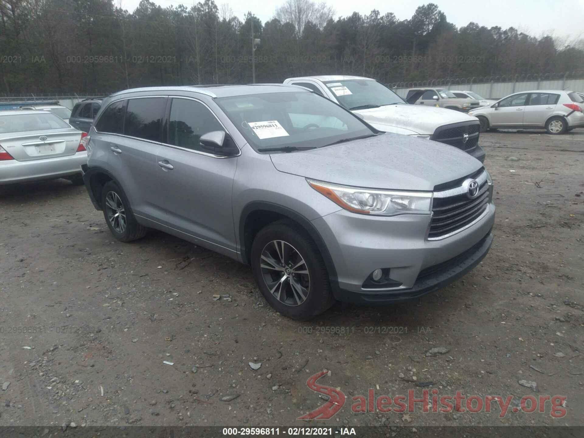 5TDKKRFH4GS138202 2016 TOYOTA HIGHLANDER