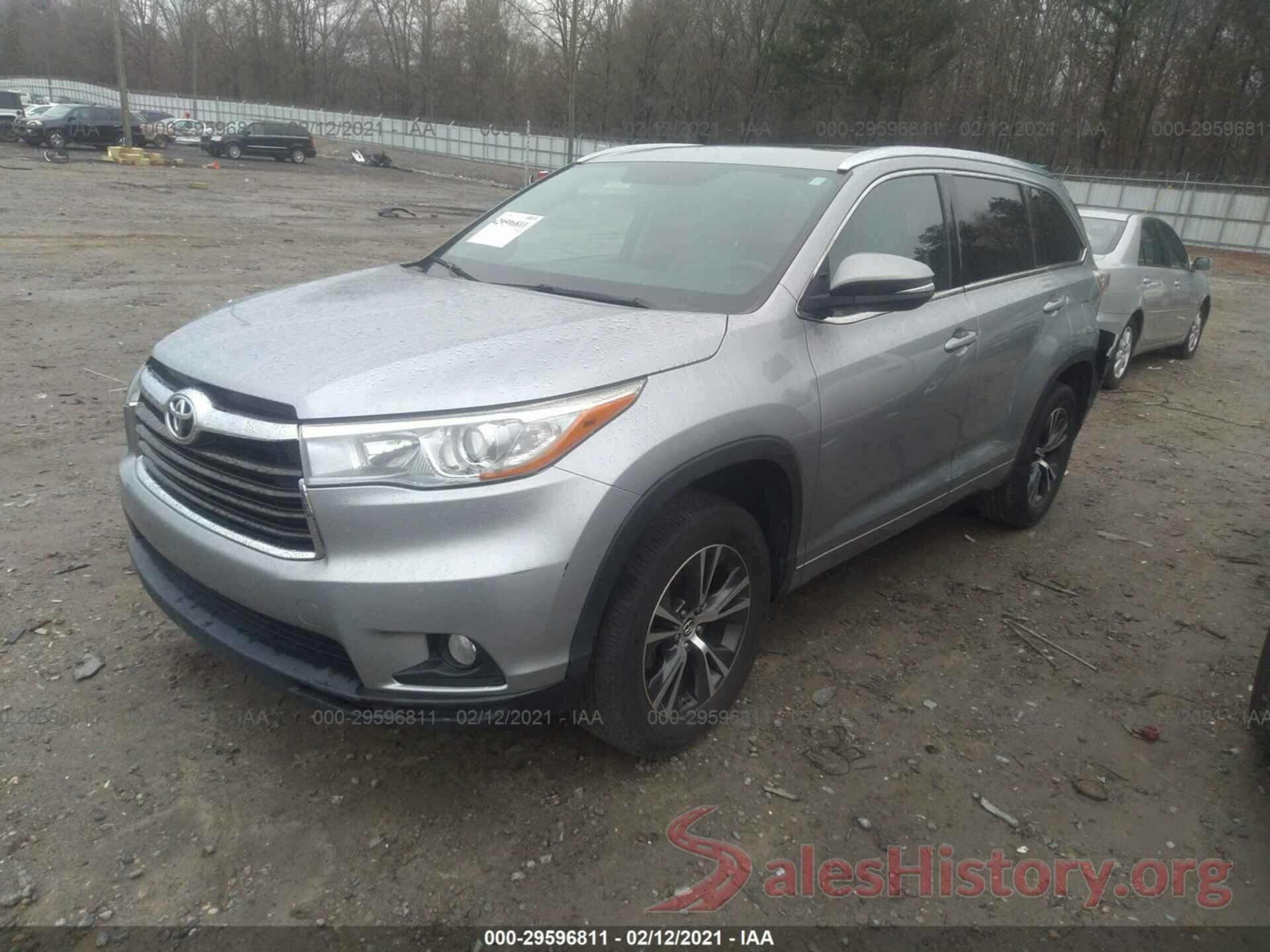 5TDKKRFH4GS138202 2016 TOYOTA HIGHLANDER