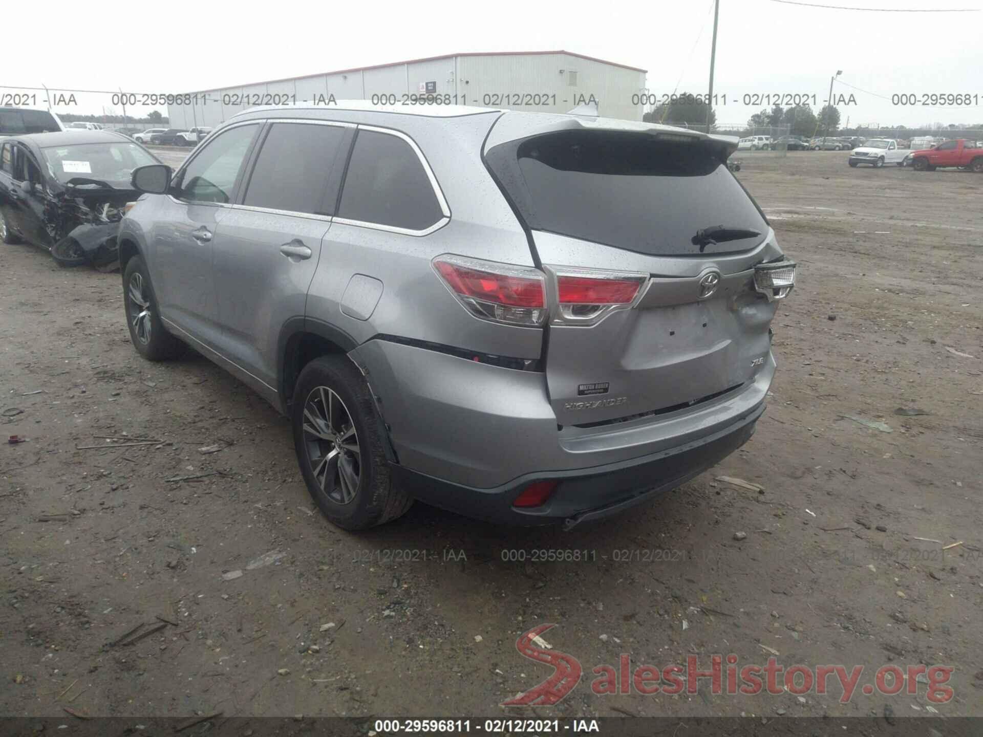 5TDKKRFH4GS138202 2016 TOYOTA HIGHLANDER