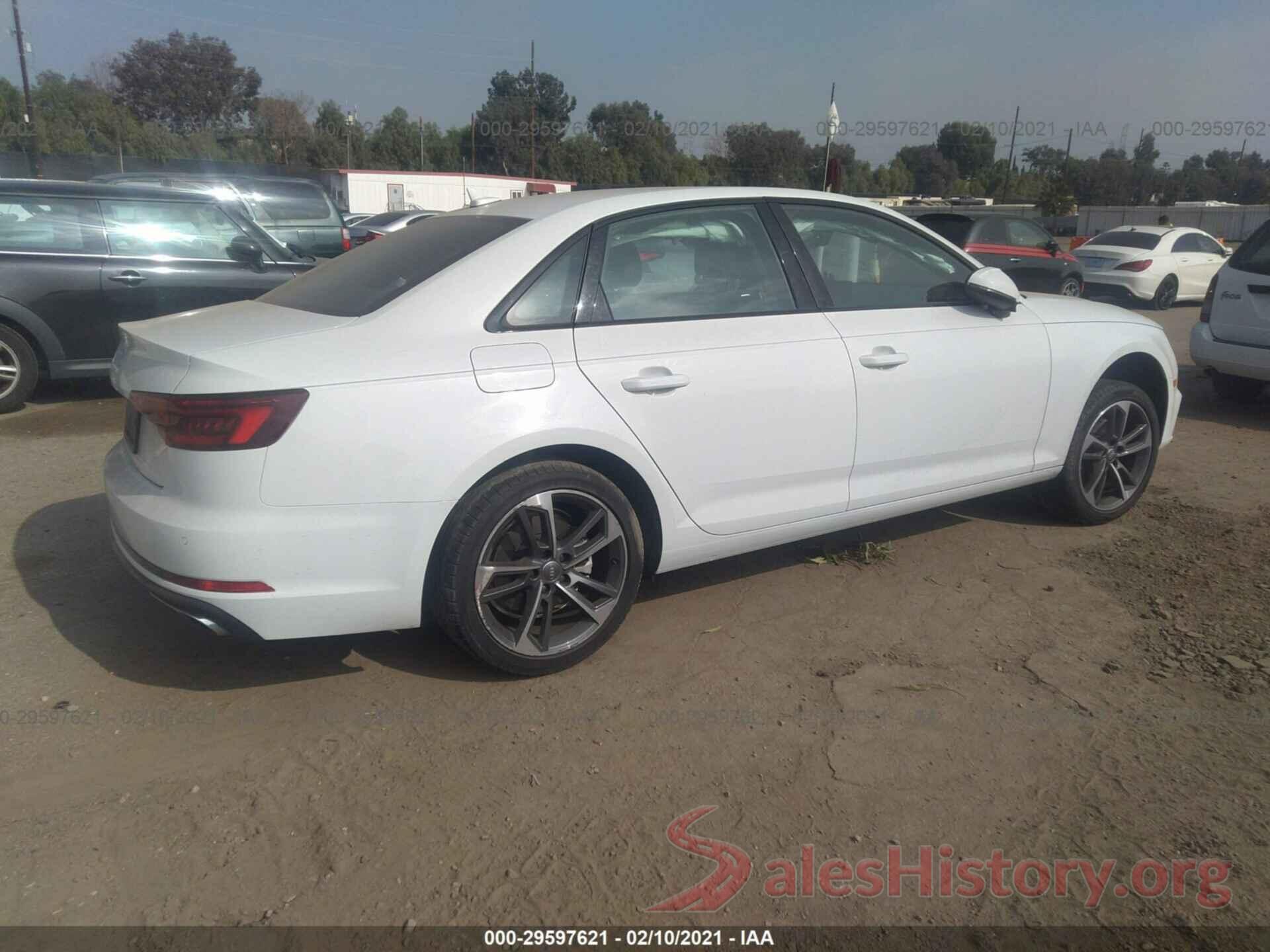 WAUGMAF44KN016661 2019 AUDI A4