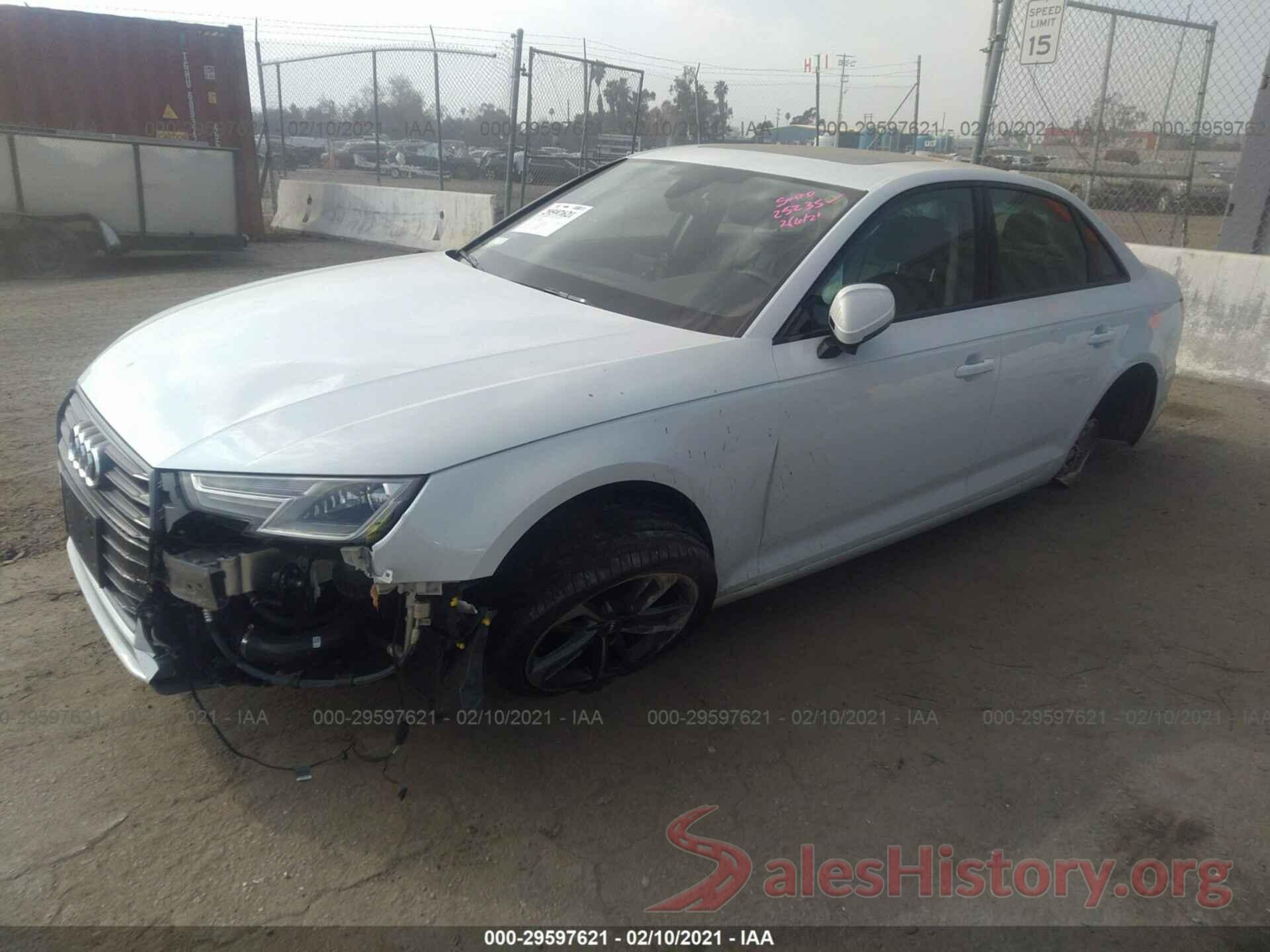 WAUGMAF44KN016661 2019 AUDI A4