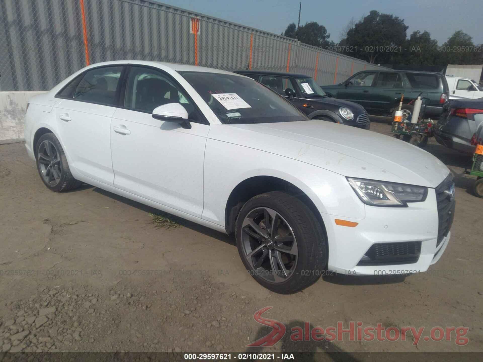 WAUGMAF44KN016661 2019 AUDI A4