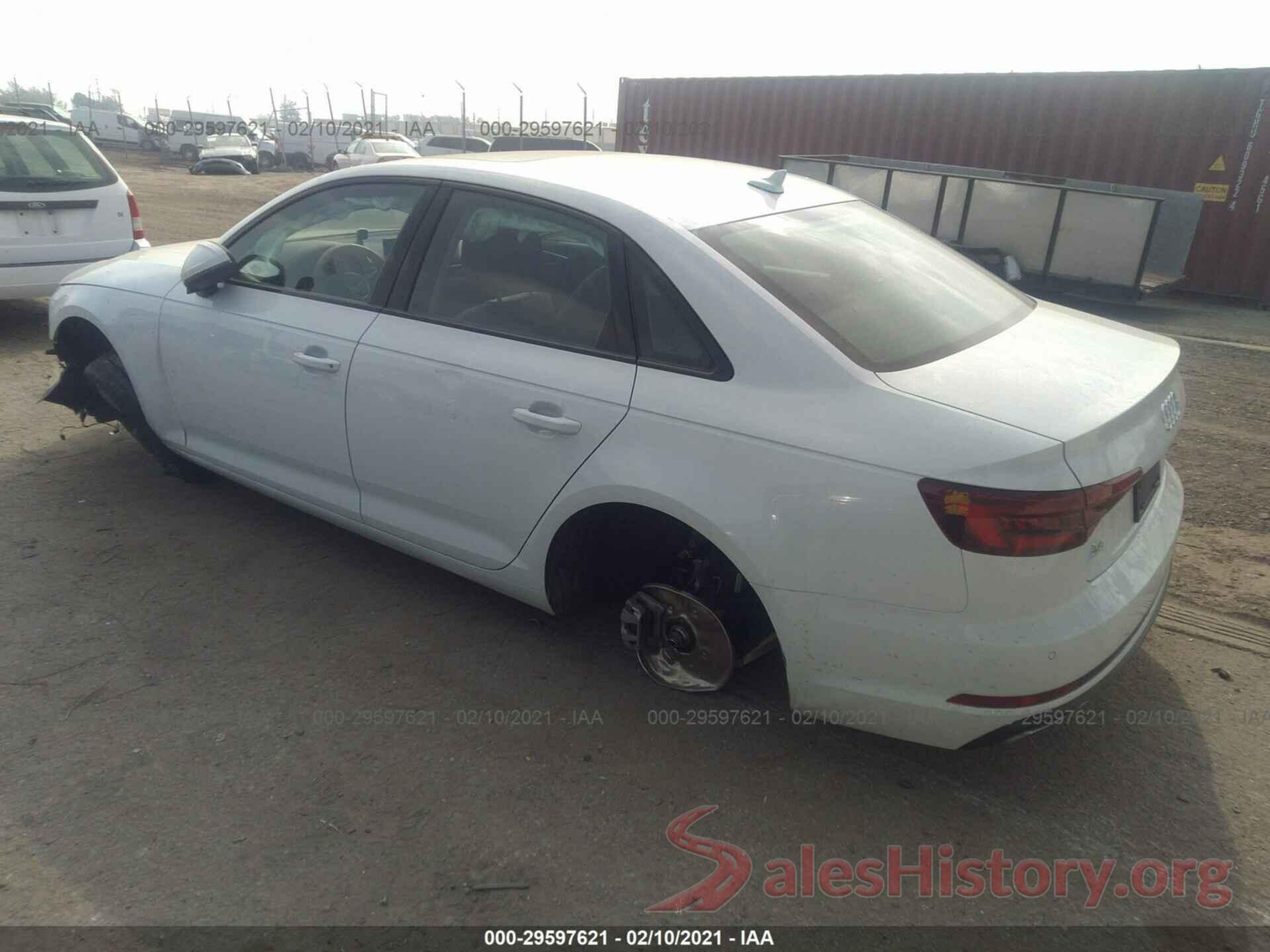 WAUGMAF44KN016661 2019 AUDI A4