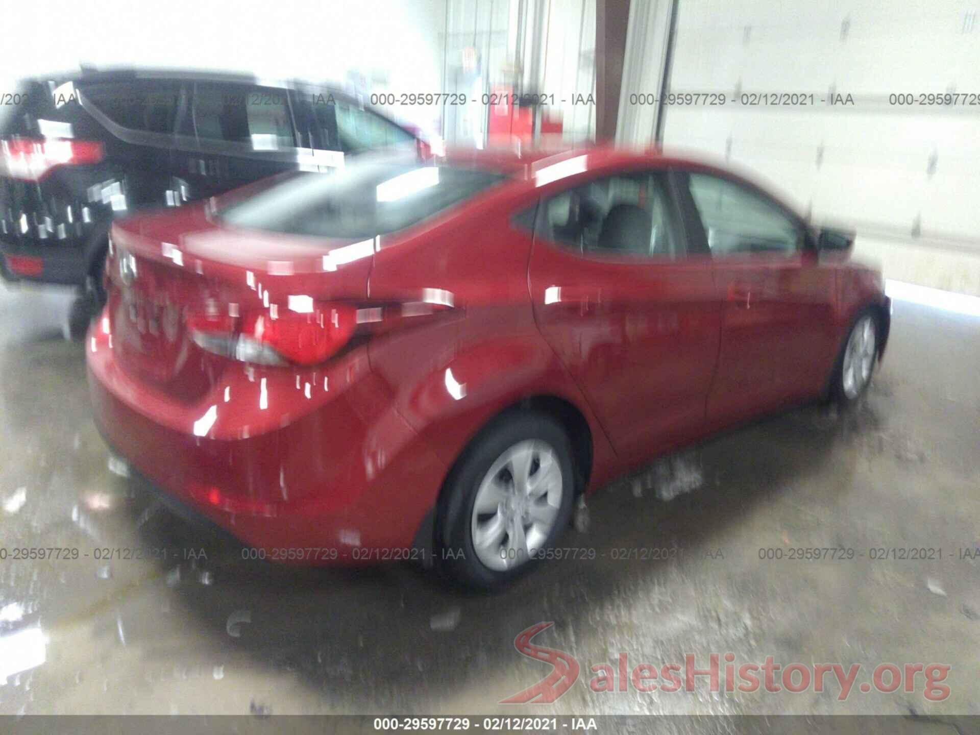 5NPDH4AE6GH795077 2016 HYUNDAI ELANTRA