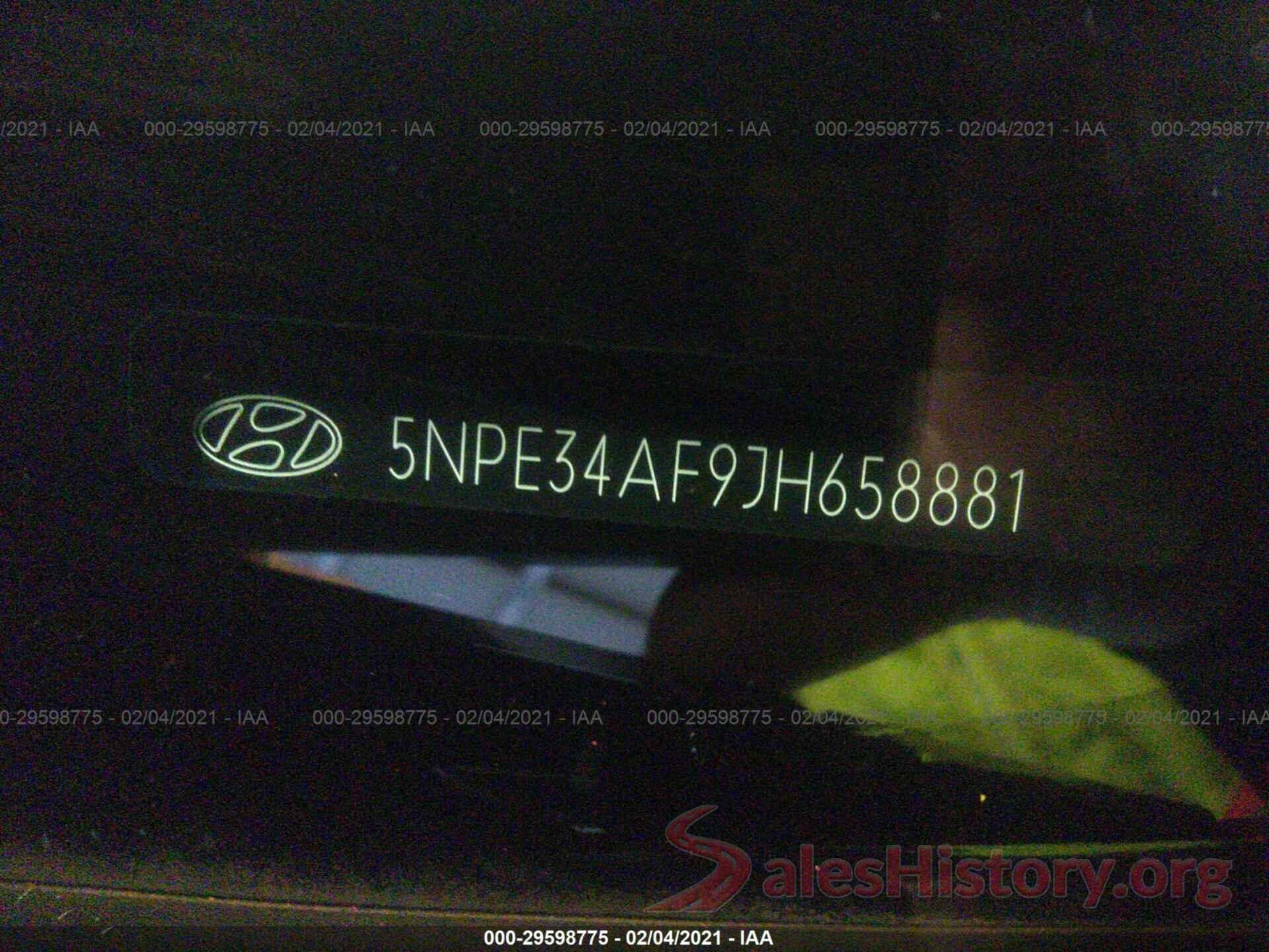 5NPE34AF9JH658881 2018 HYUNDAI SONATA