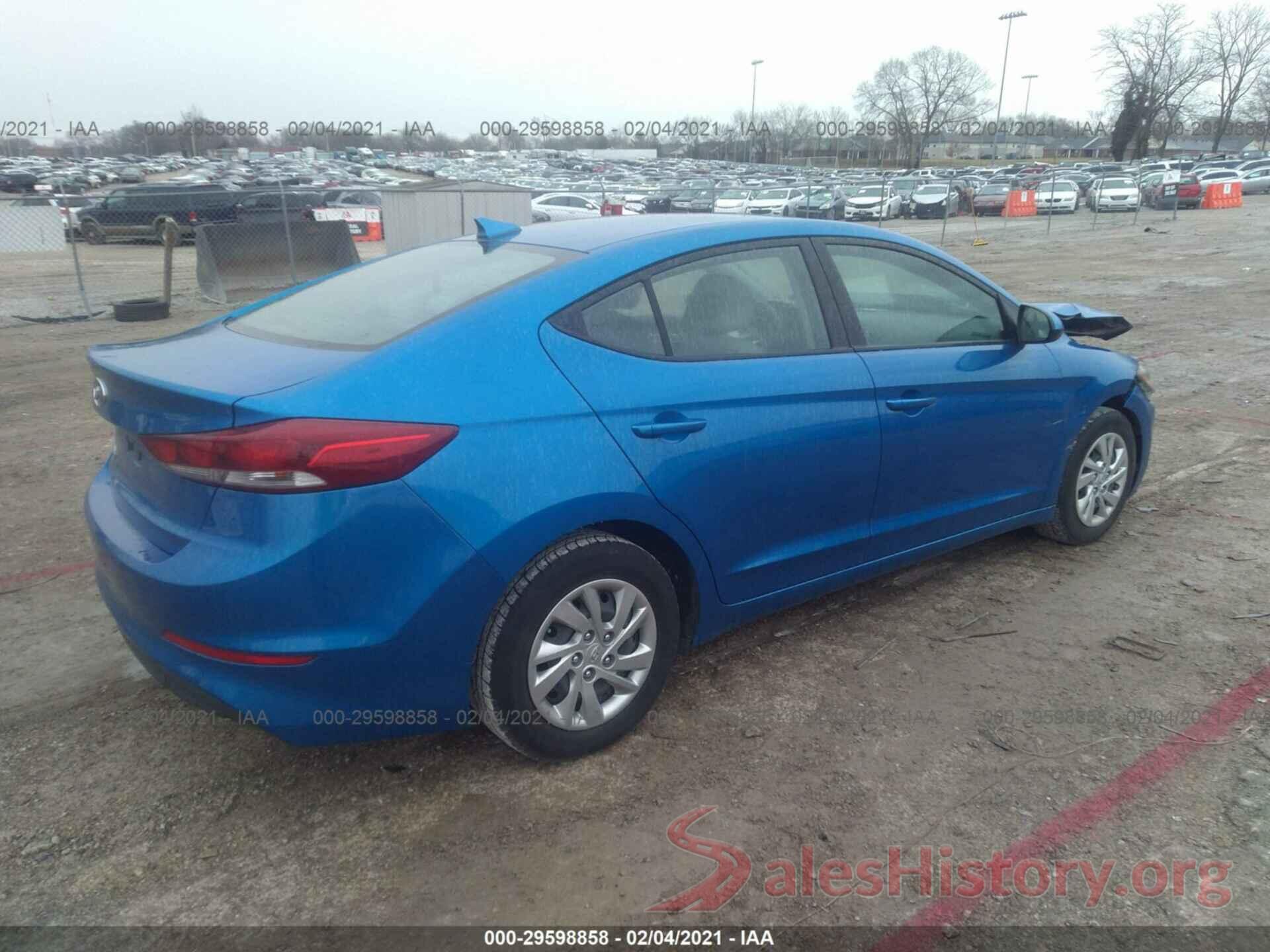 KMHD74LFXHU128234 2017 HYUNDAI ELANTRA