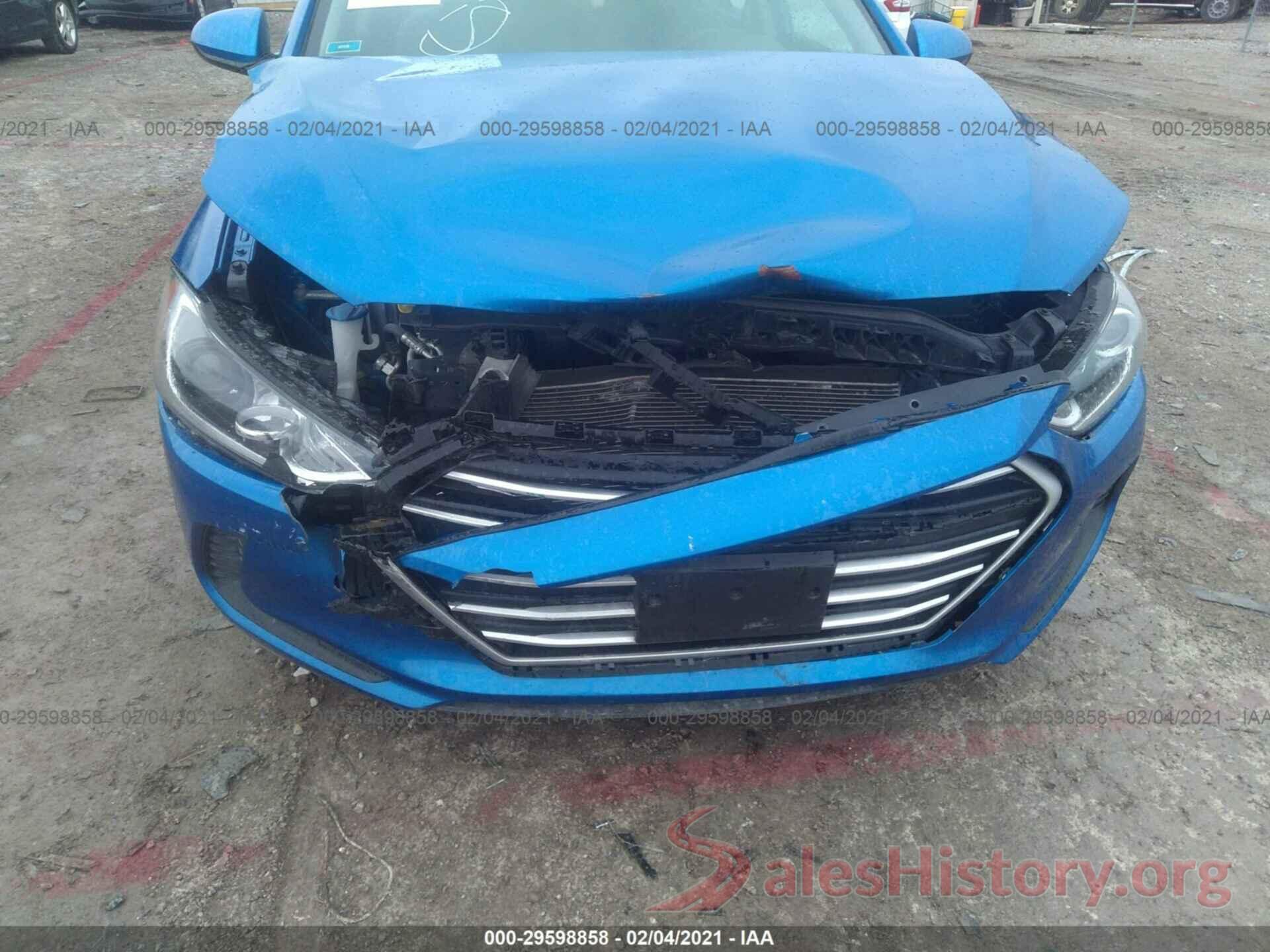 KMHD74LFXHU128234 2017 HYUNDAI ELANTRA