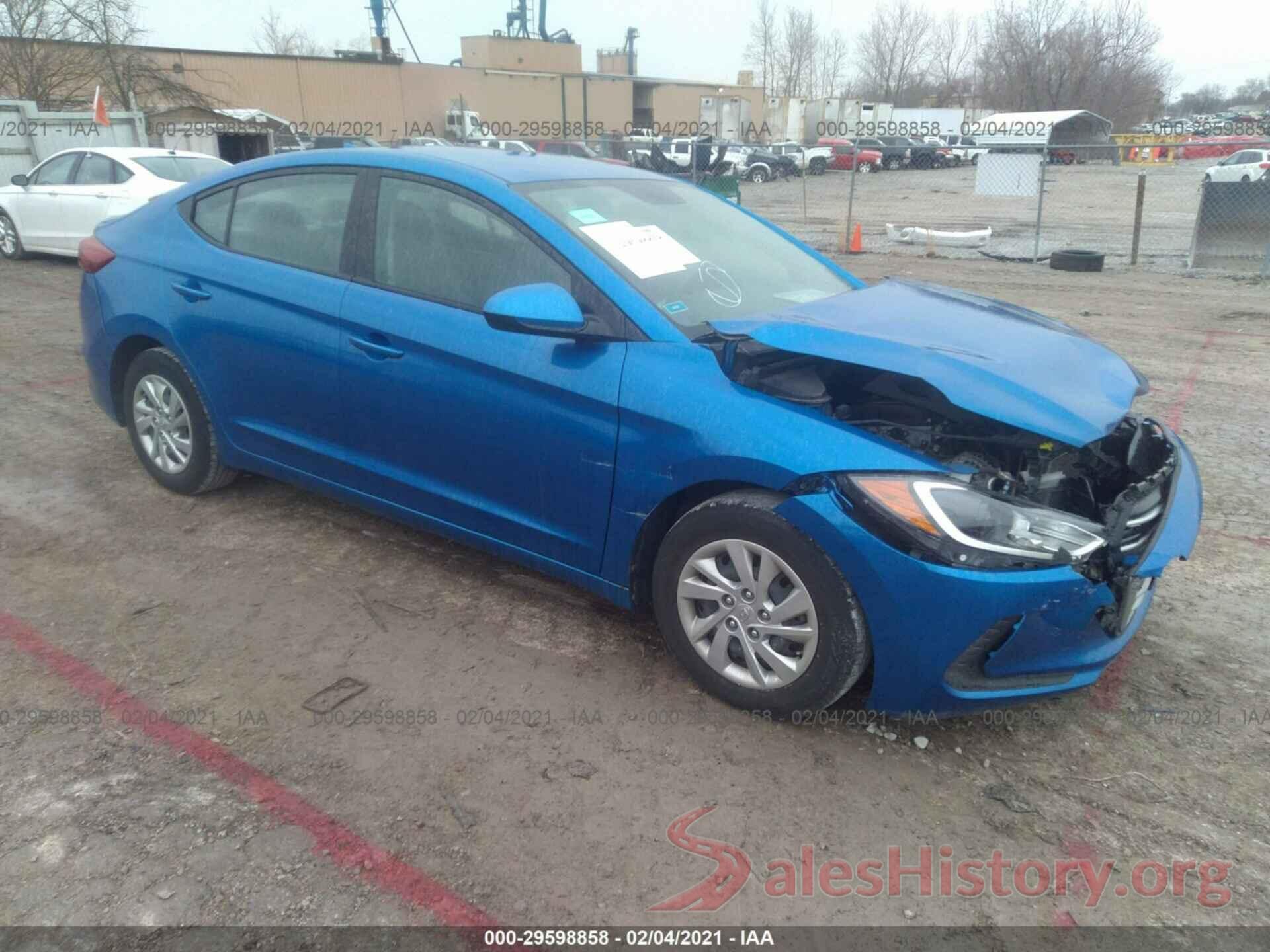 KMHD74LFXHU128234 2017 HYUNDAI ELANTRA