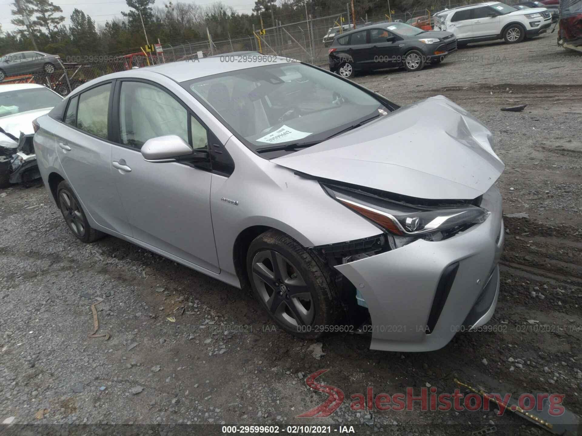 JTDKARFU5K3085018 2019 TOYOTA PRIUS