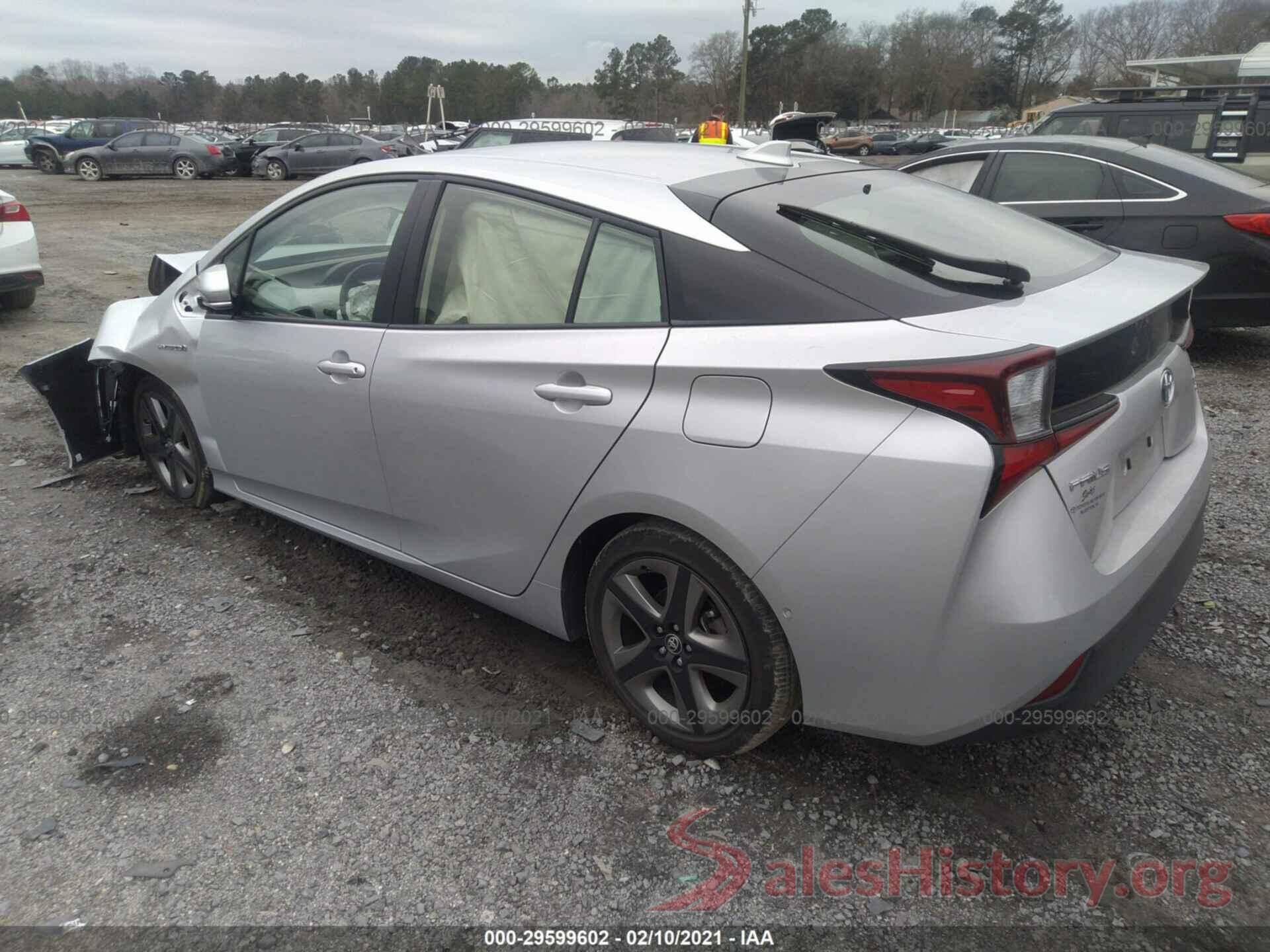 JTDKARFU5K3085018 2019 TOYOTA PRIUS