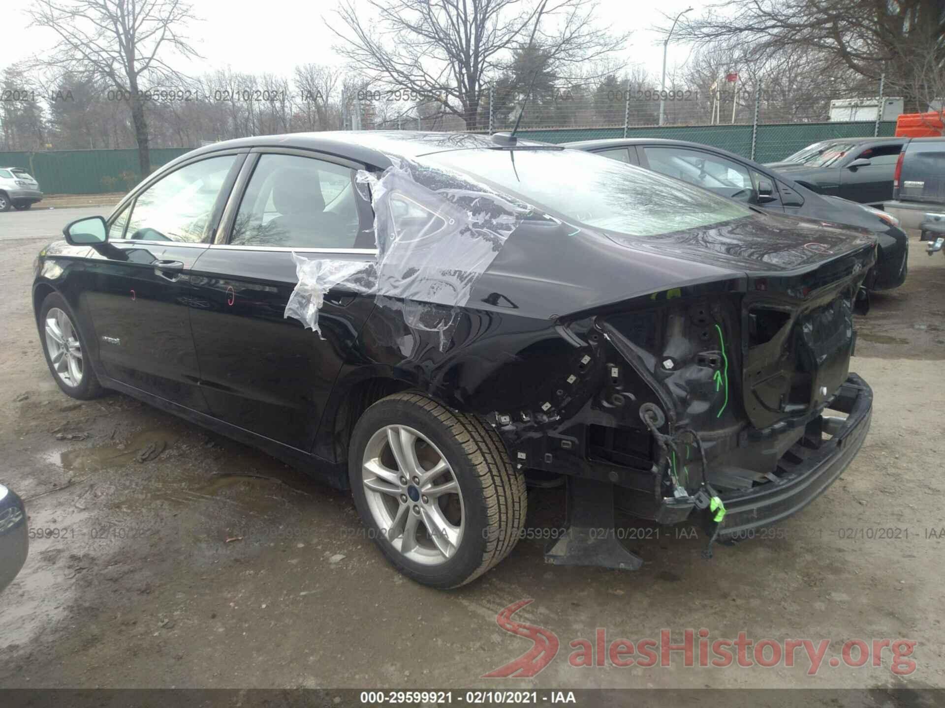 3FA6P0LU3JR221085 2018 FORD FUSION HYBRID