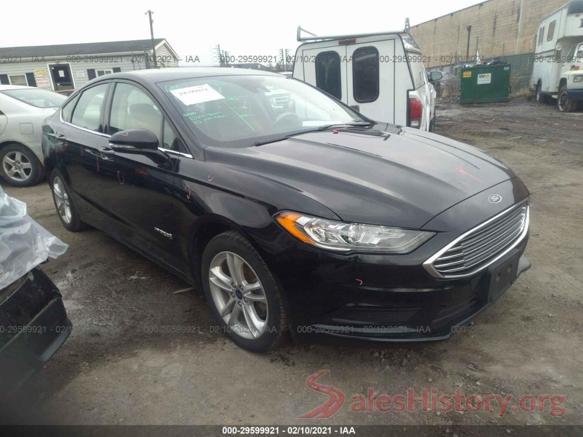 3FA6P0LU3JR221085 2018 FORD FUSION HYBRID