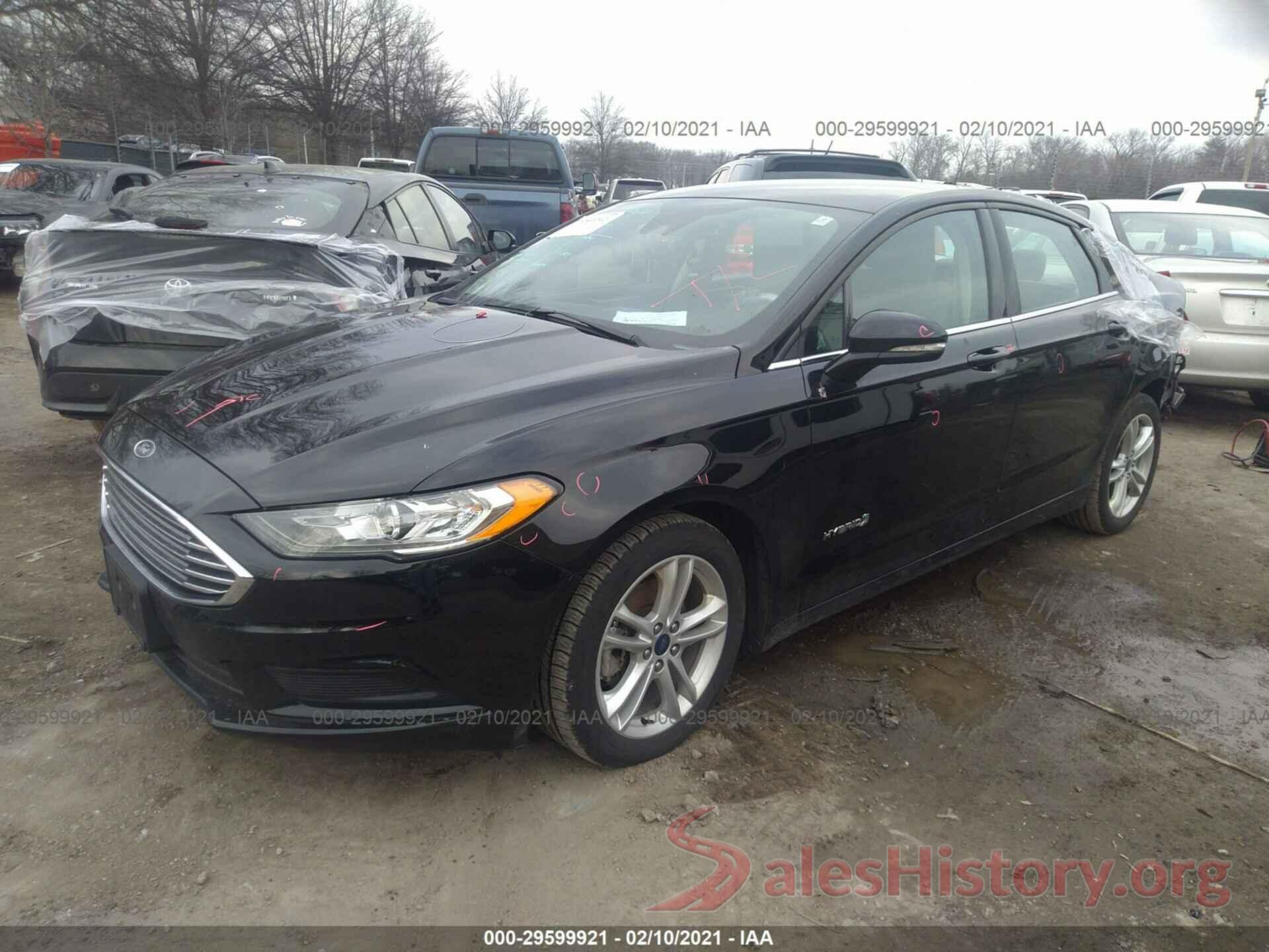 3FA6P0LU3JR221085 2018 FORD FUSION HYBRID