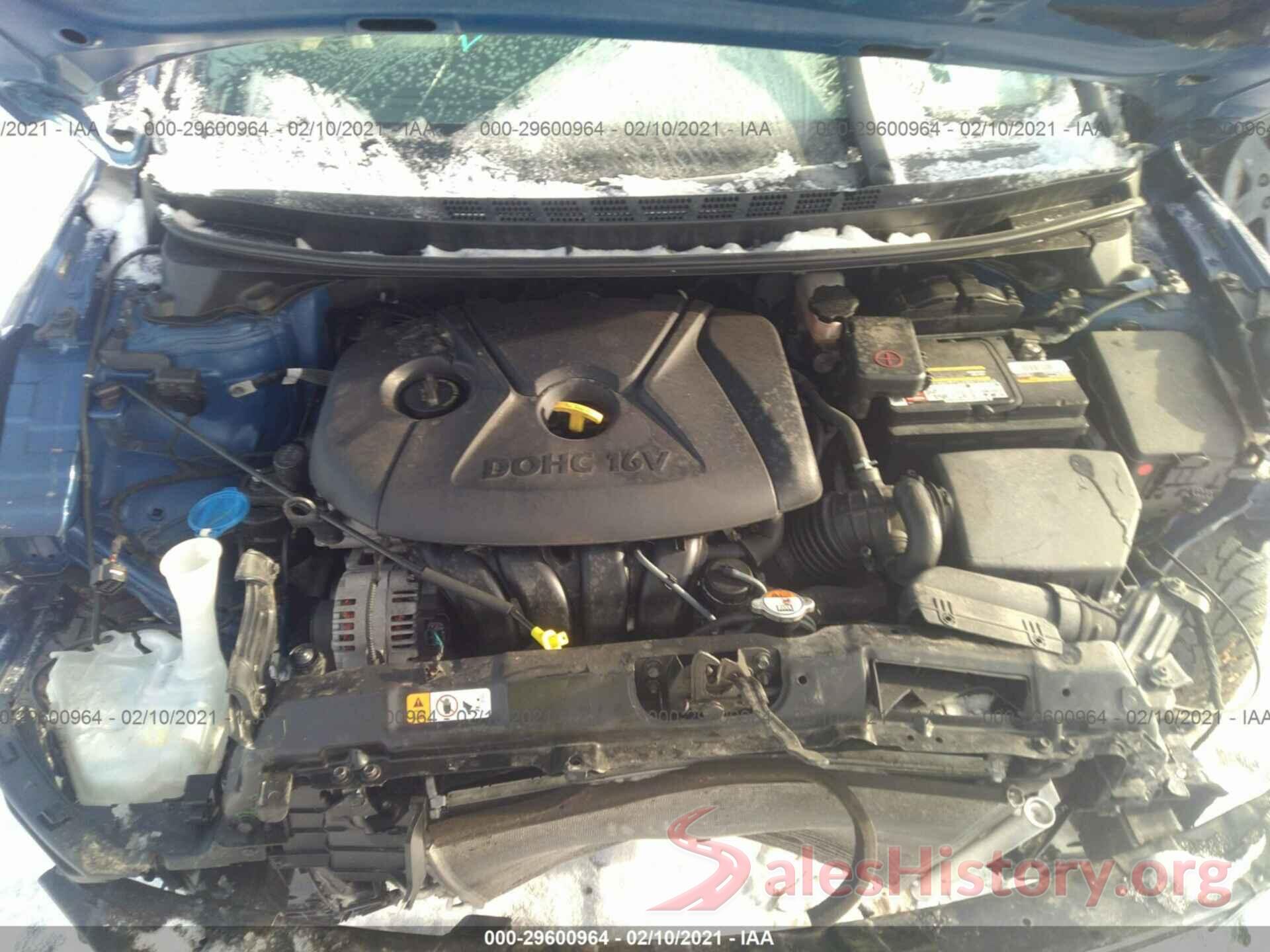 5NPDH4AE8GH794822 2016 HYUNDAI ELANTRA