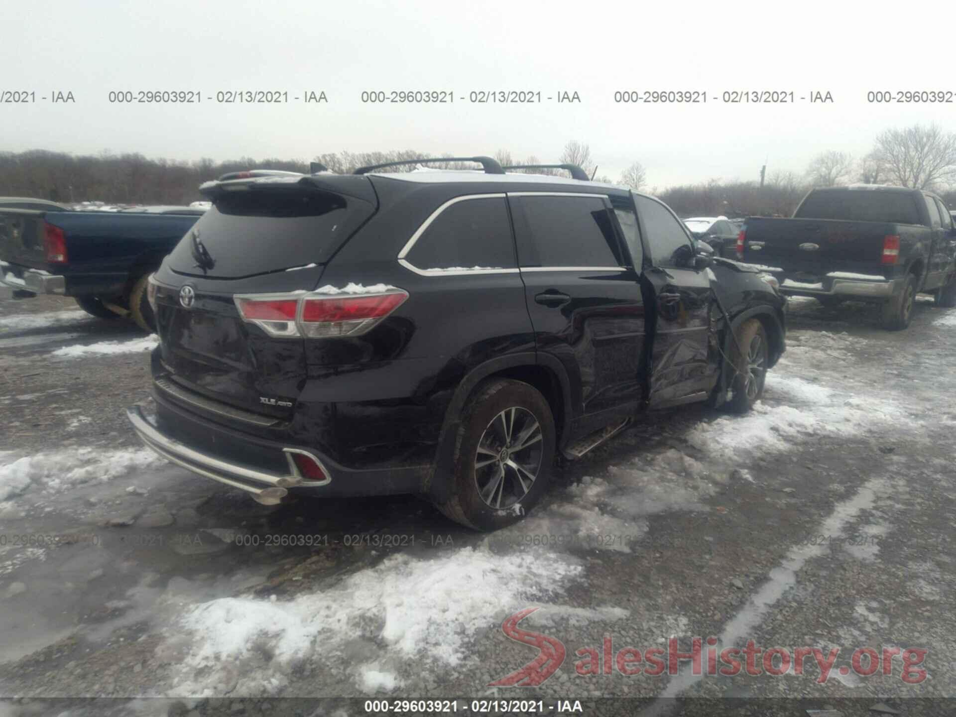 5TDJKRFH7GS326157 2016 TOYOTA HIGHLANDER