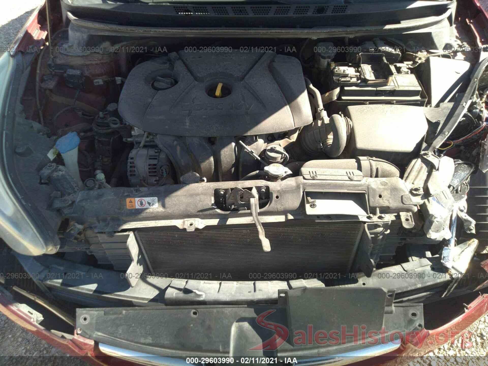 5NPDH4AE8GH695529 2016 HYUNDAI ELANTRA