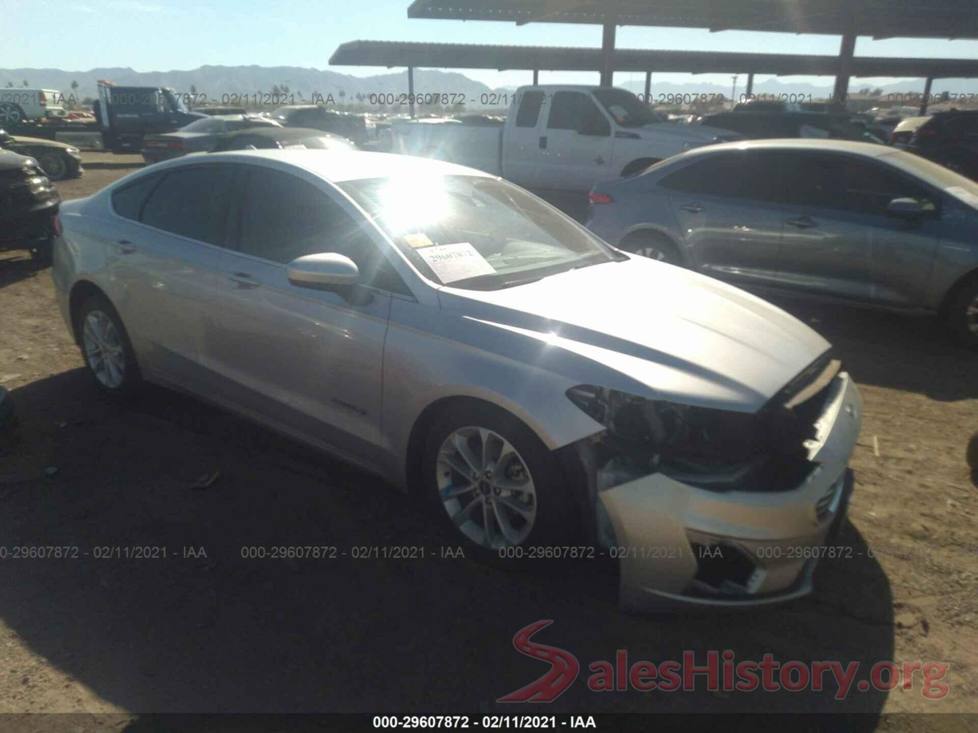 3FA6P0LU0KR220705 2019 FORD FUSION HYBRID