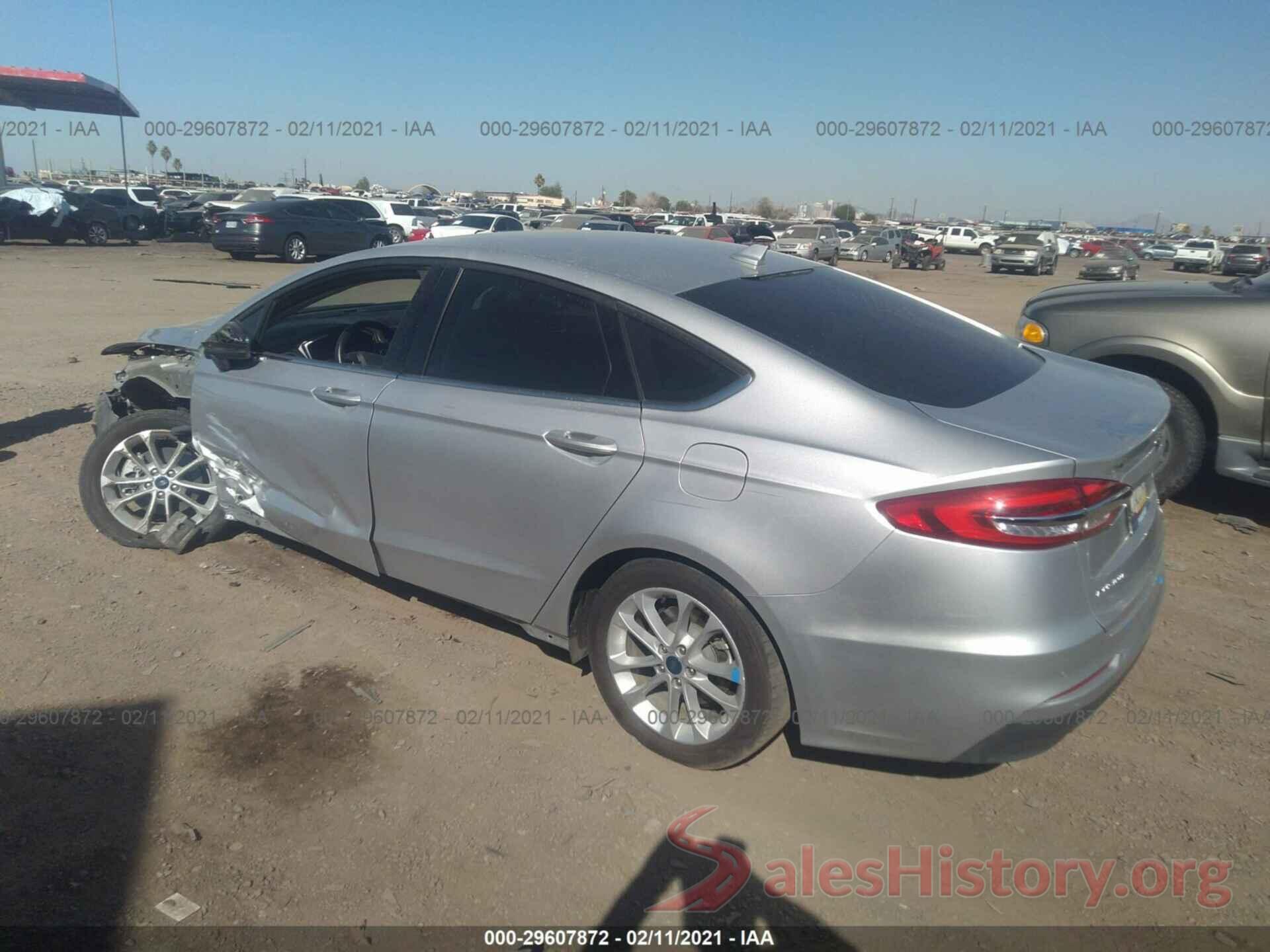 3FA6P0LU0KR220705 2019 FORD FUSION HYBRID