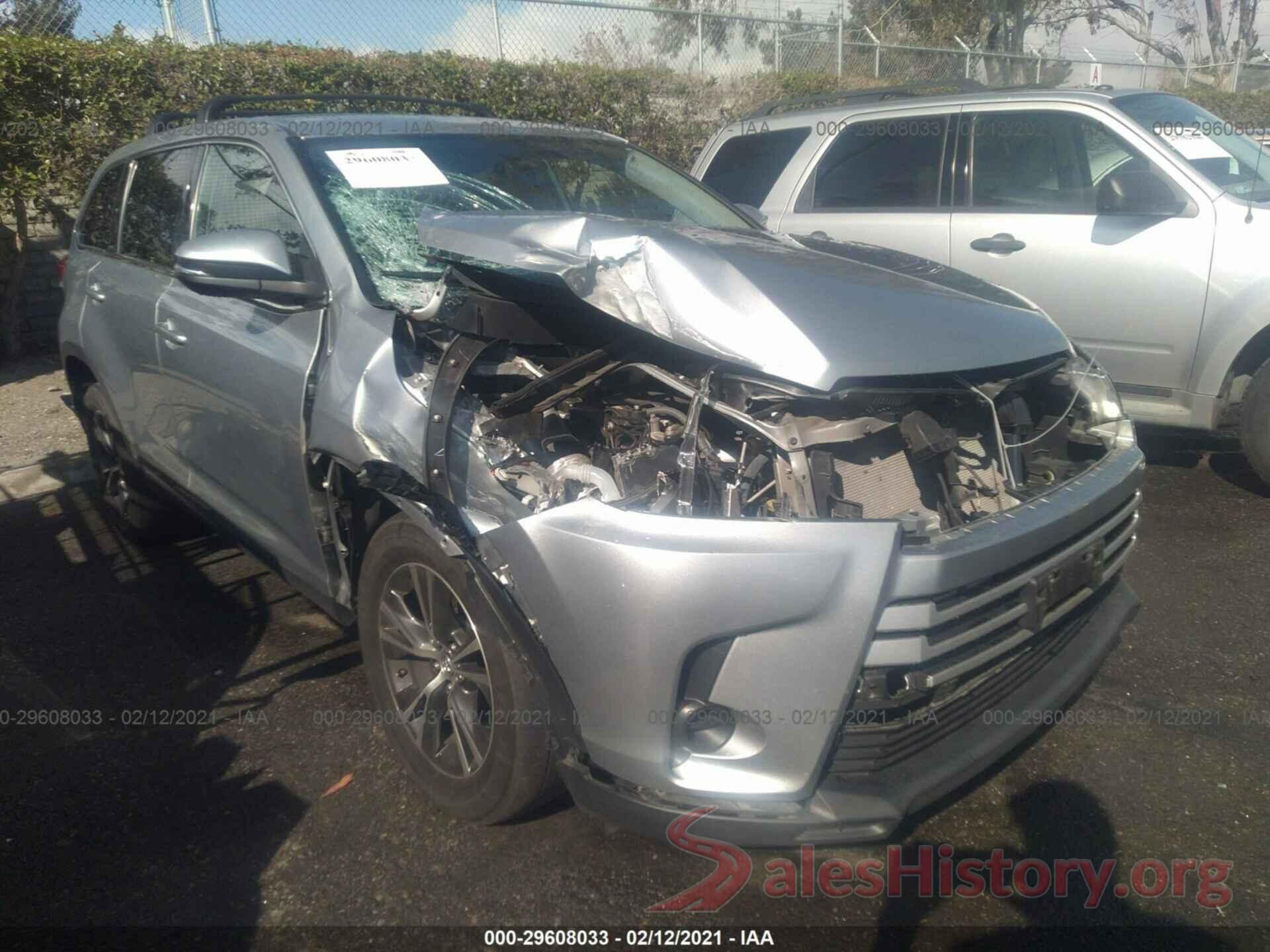 5TDZARFH6KS043943 2019 TOYOTA HIGHLANDER