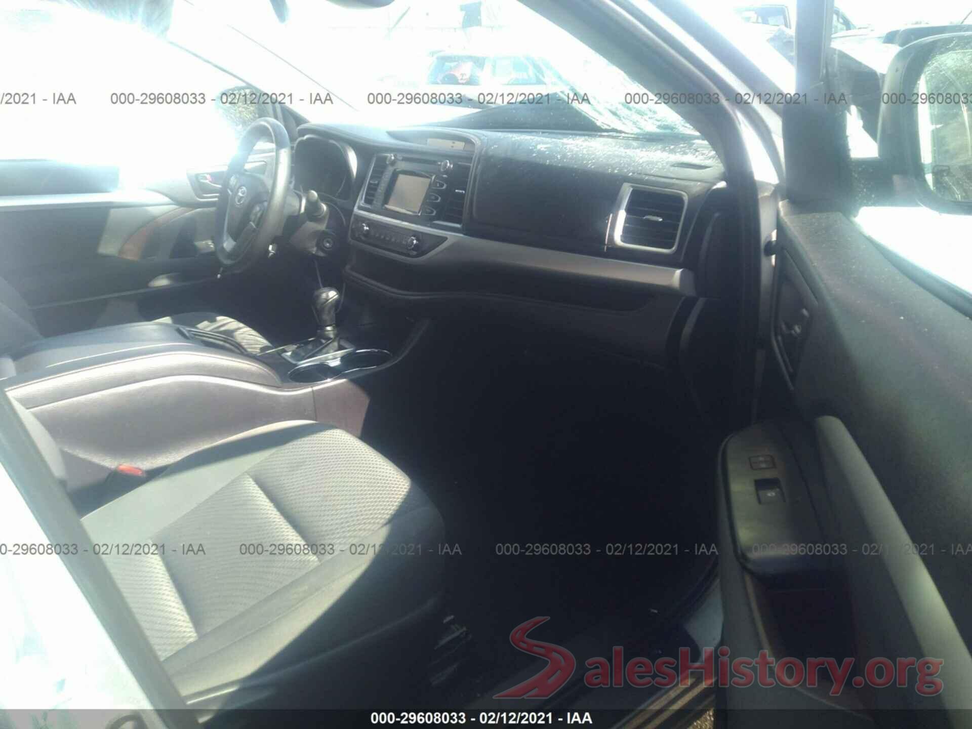 5TDZARFH6KS043943 2019 TOYOTA HIGHLANDER