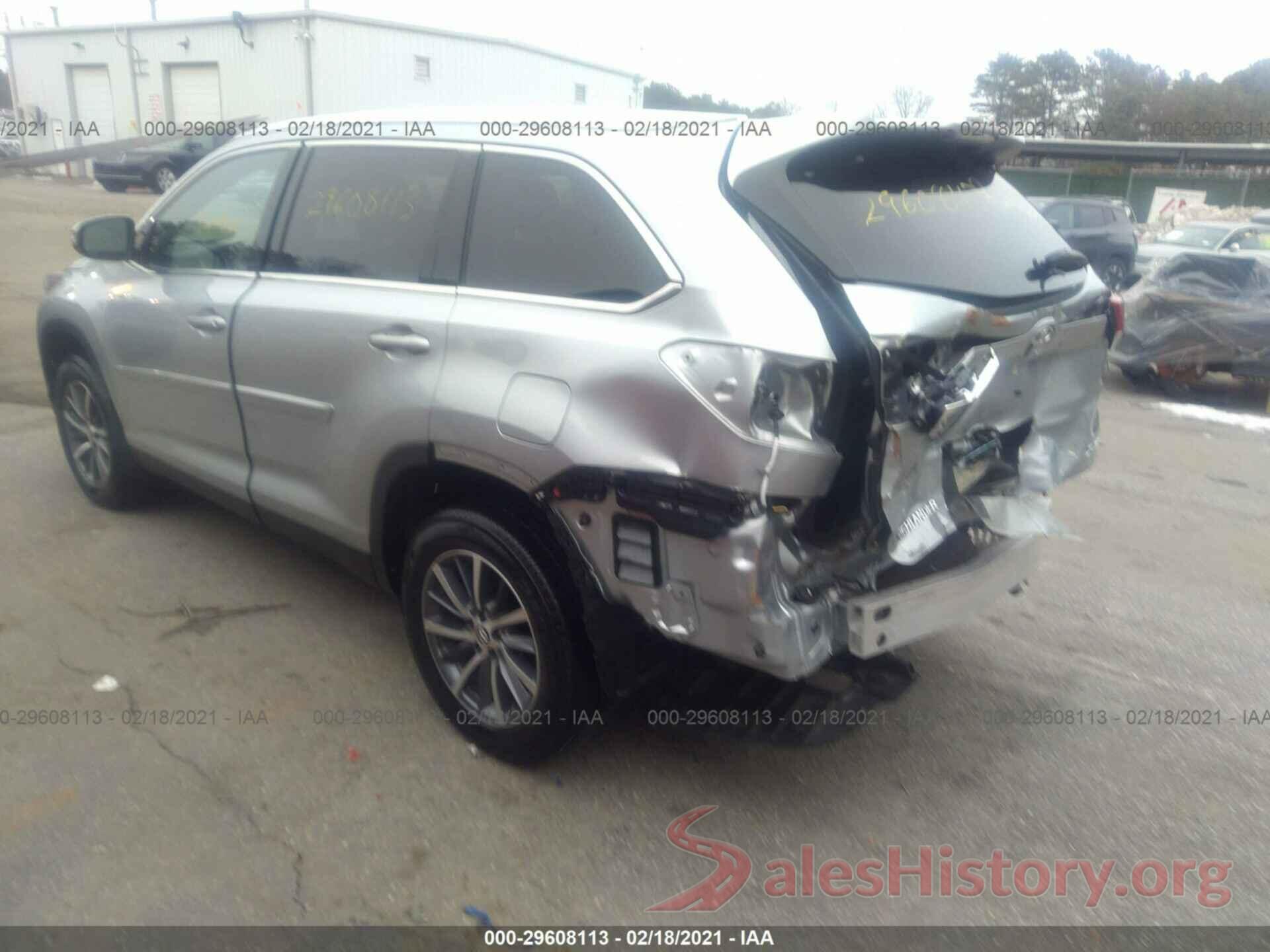 5TDJZRFH3KS624497 2019 TOYOTA HIGHLANDER