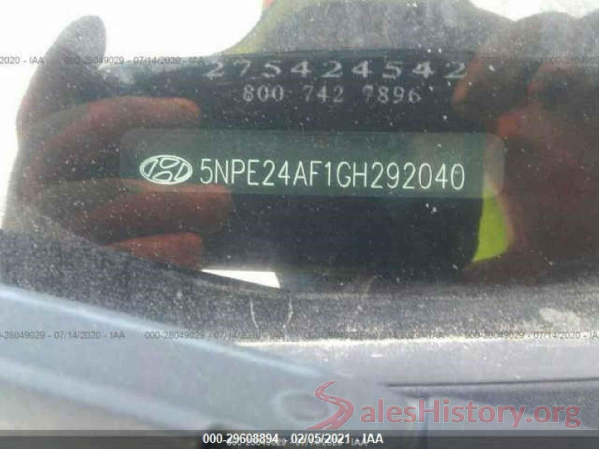 5NPE24AF1GH292040 2016 HYUNDAI SONATA