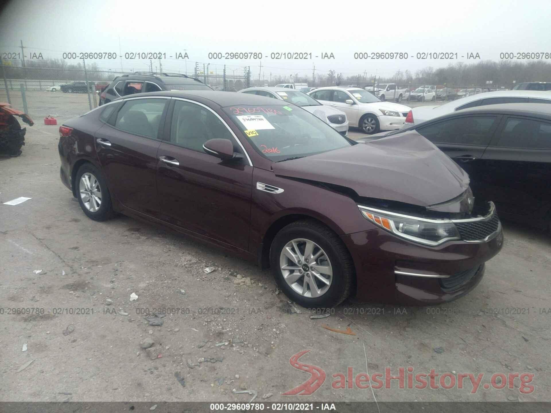 5XXGT4L39GG025877 2016 KIA OPTIMA