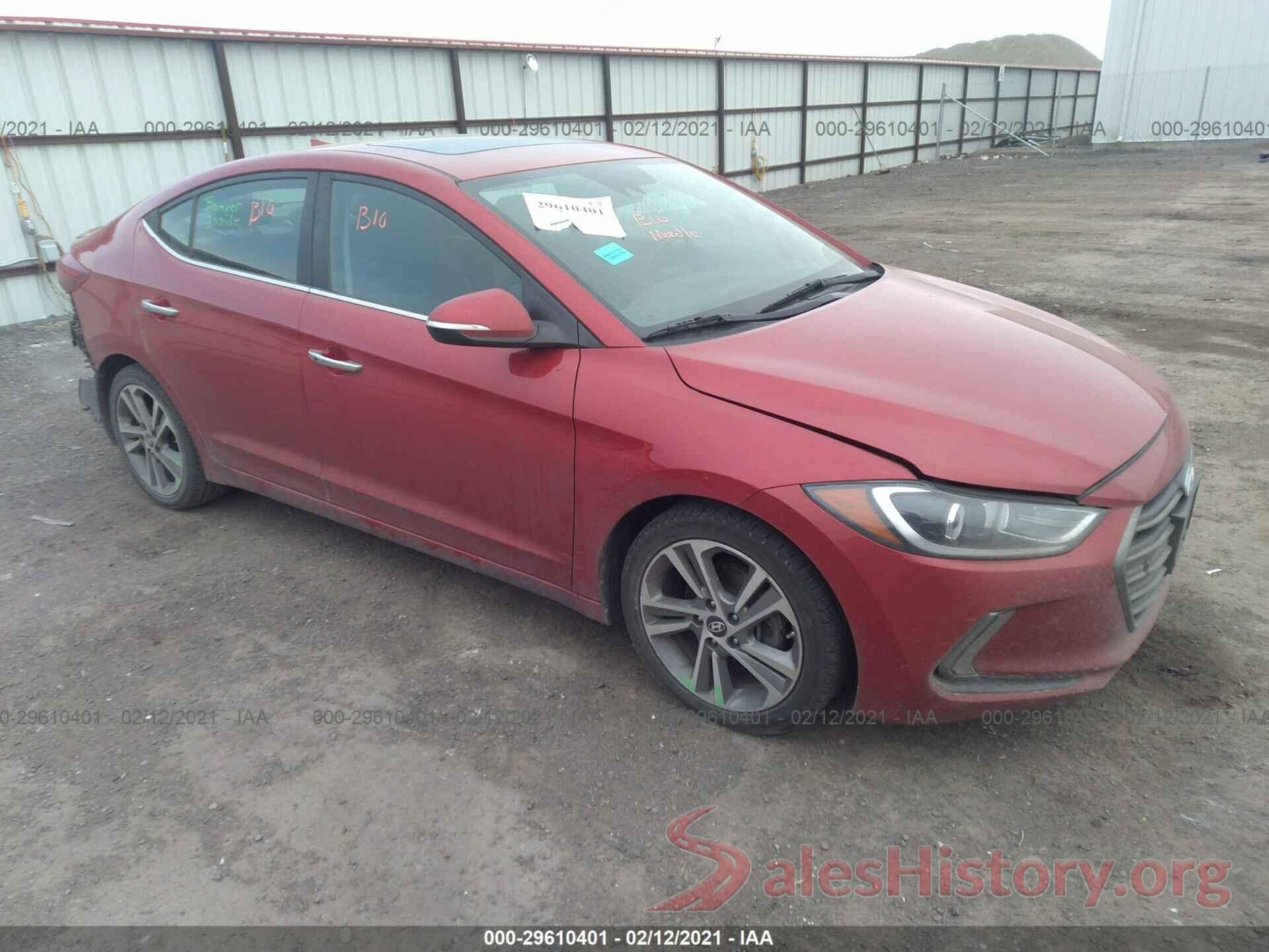 5NPD84LF4HH084436 2017 HYUNDAI ELANTRA