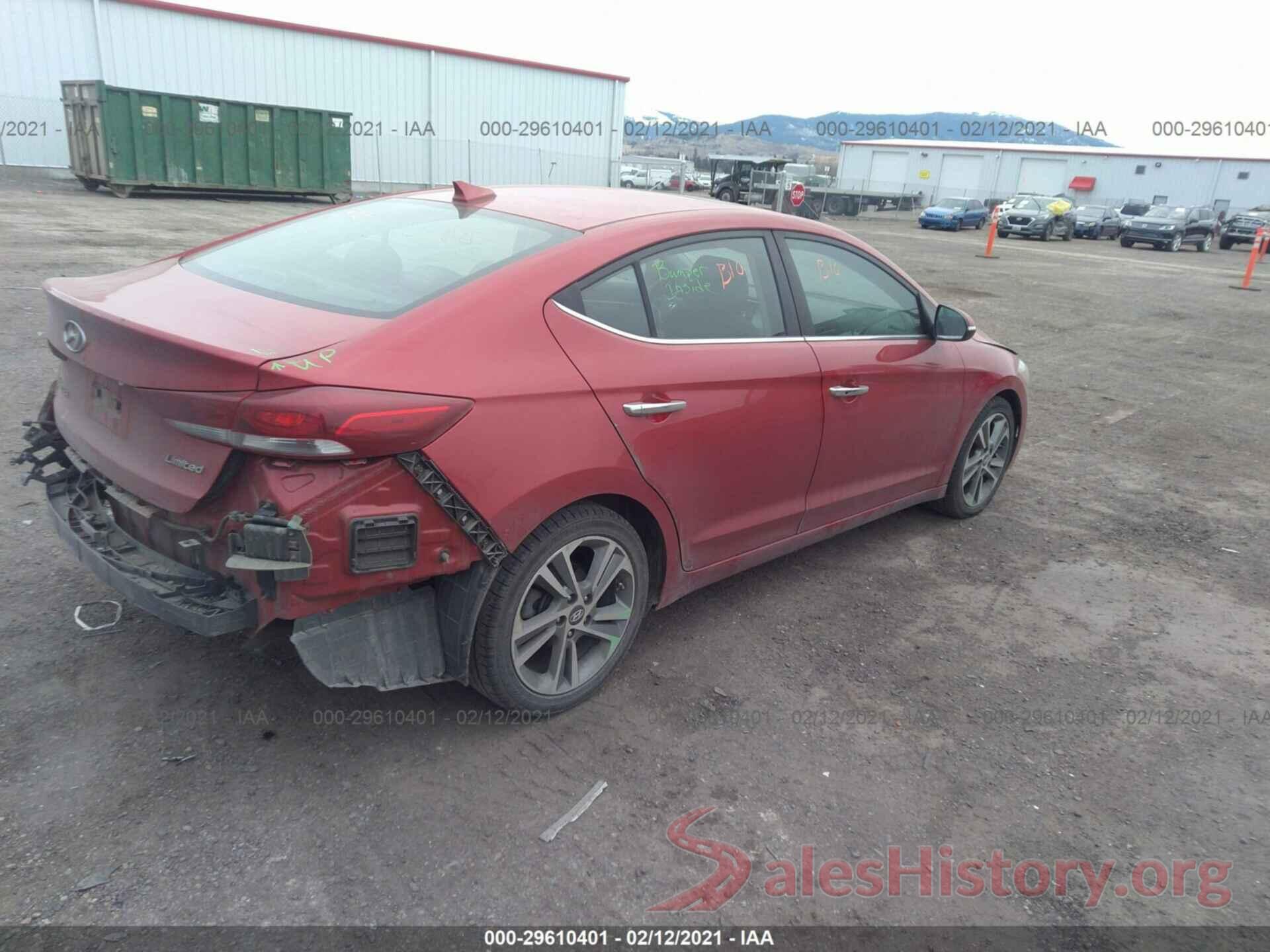 5NPD84LF4HH084436 2017 HYUNDAI ELANTRA