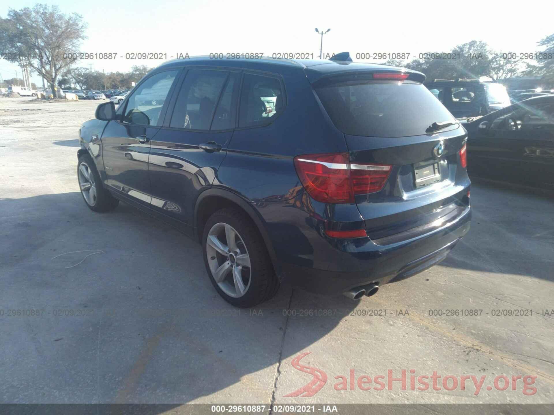 5UXWX9C39H0W78398 2017 BMW X3