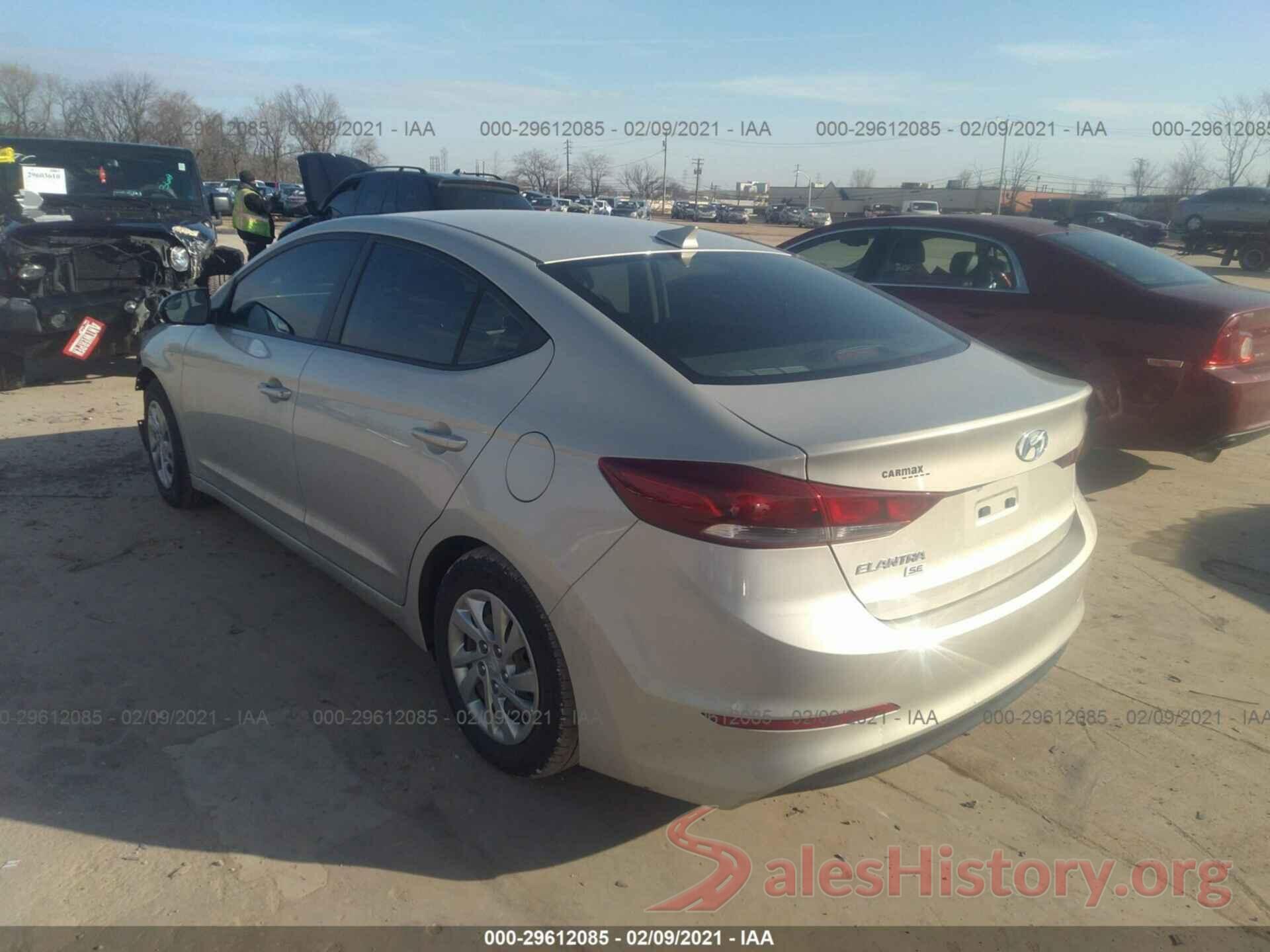 KMHD74LF6HU370020 2017 HYUNDAI ELANTRA