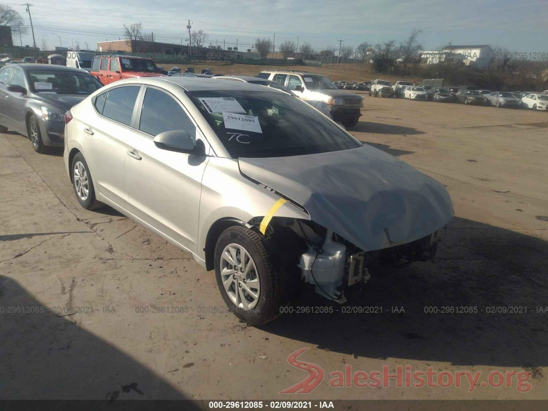 KMHD74LF6HU370020 2017 HYUNDAI ELANTRA