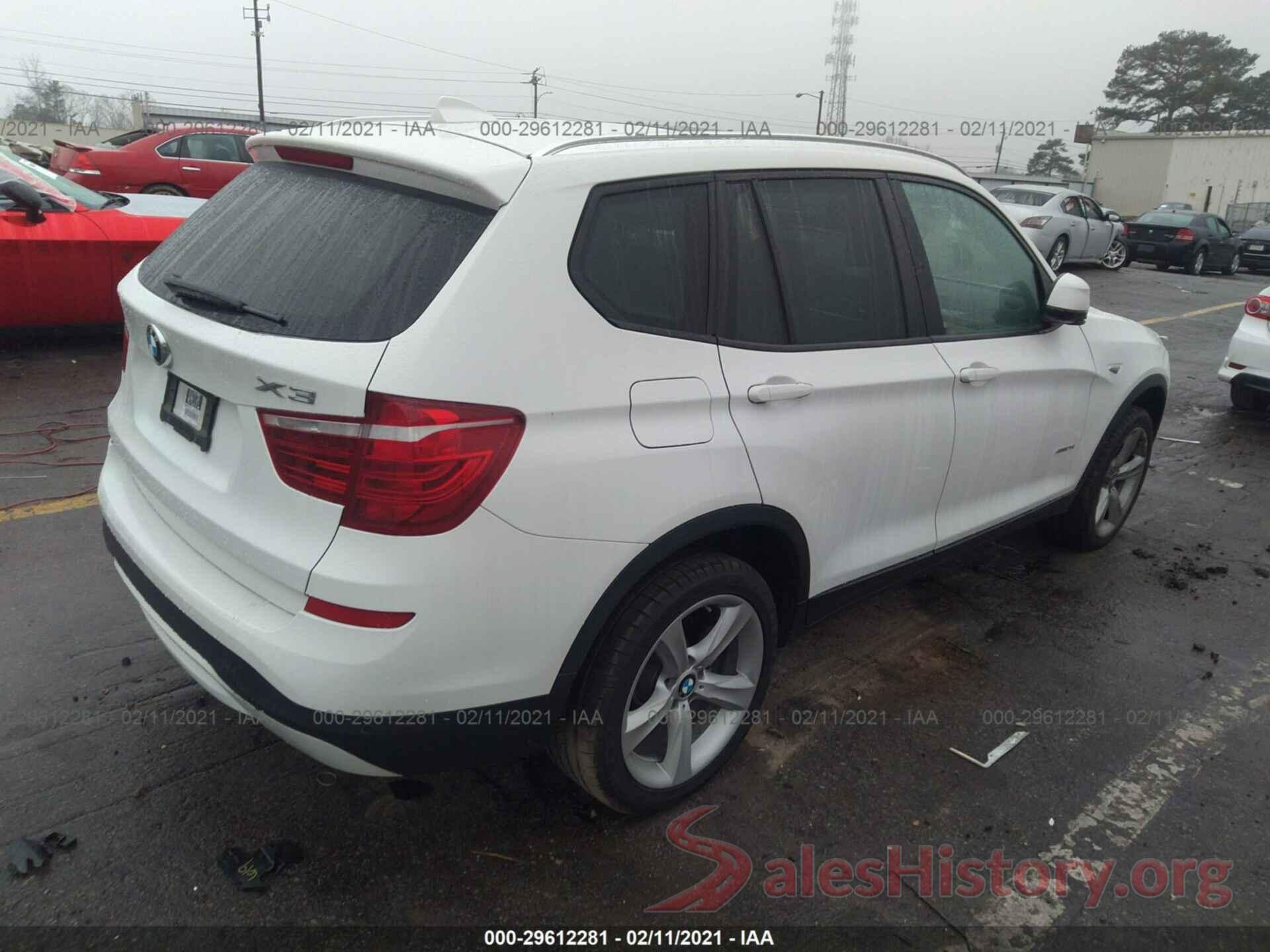 5UXWZ7C36H0X40600 2017 BMW X3