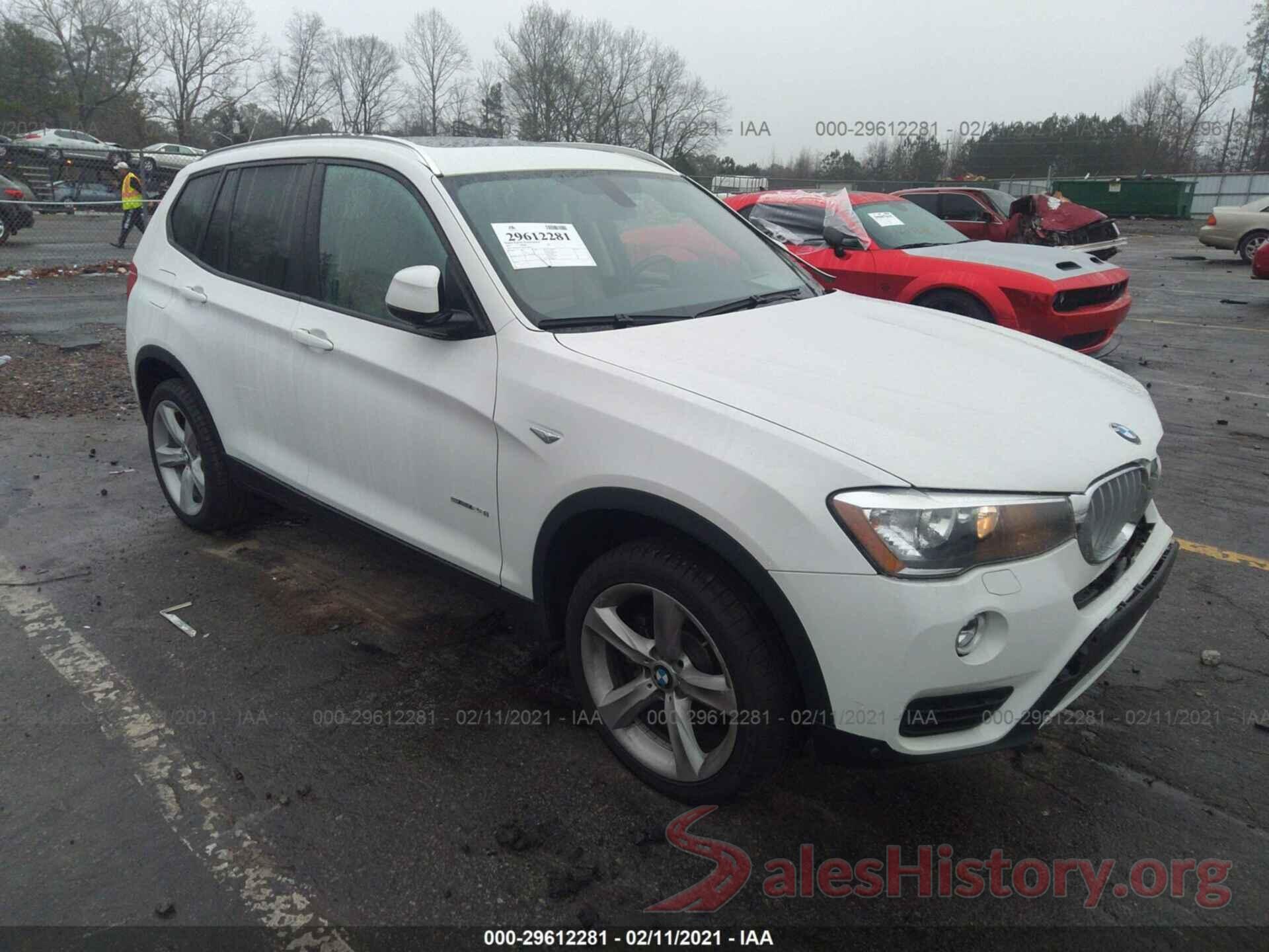 5UXWZ7C36H0X40600 2017 BMW X3