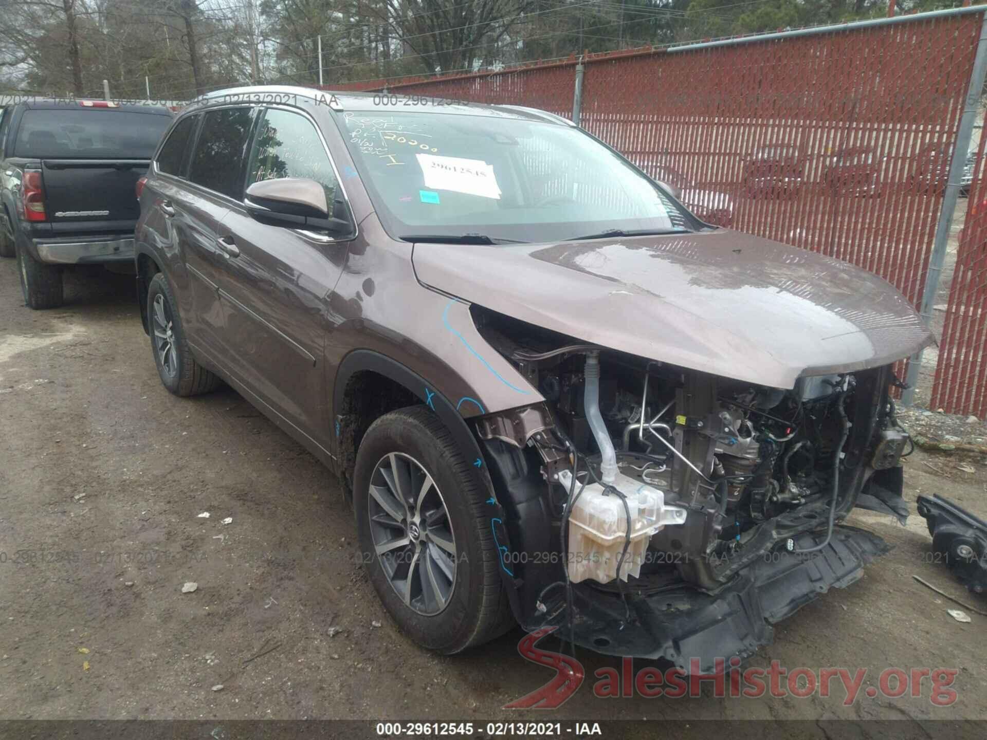 5TDKZRFH4JS250520 2018 TOYOTA HIGHLANDER