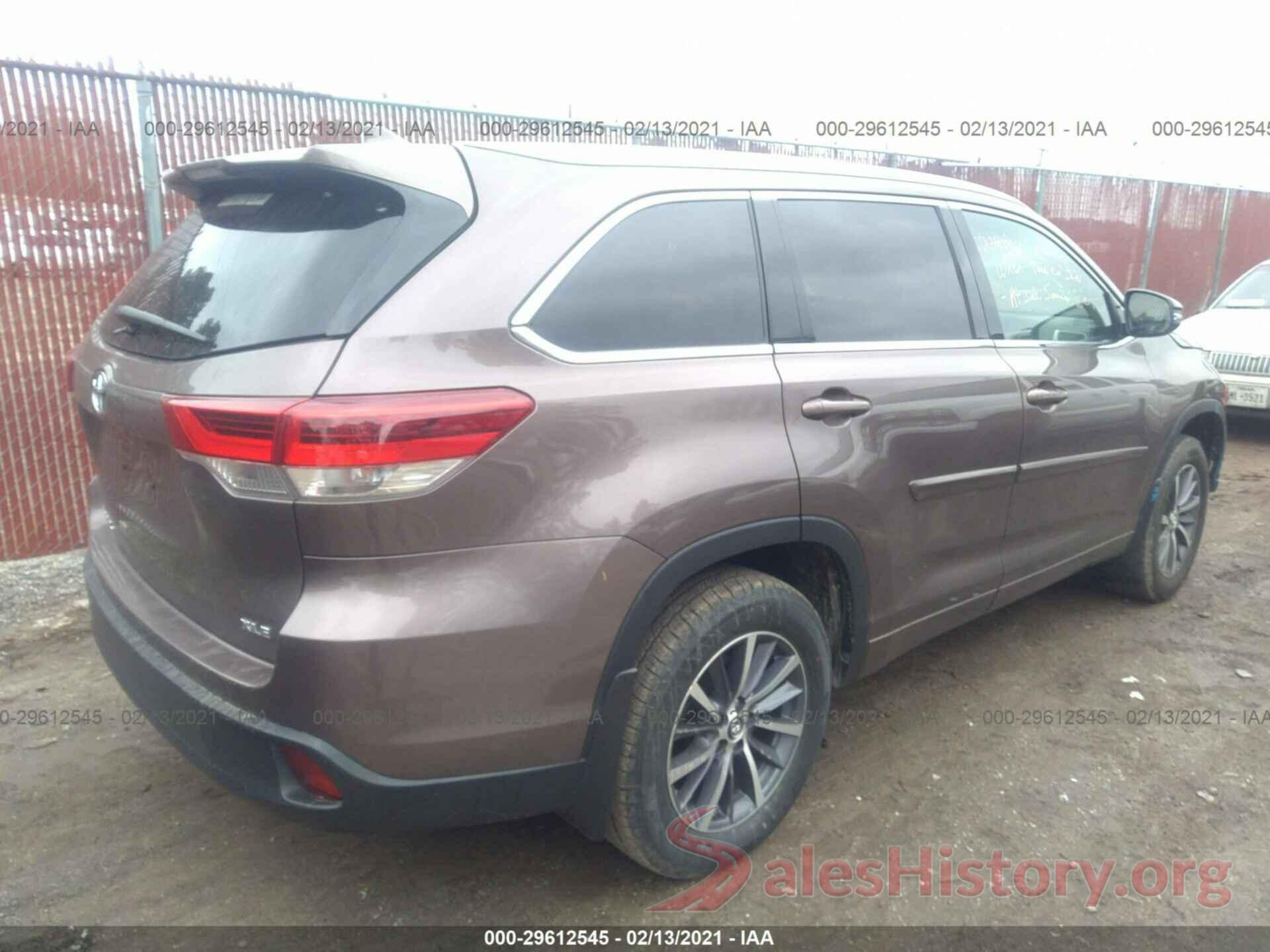 5TDKZRFH4JS250520 2018 TOYOTA HIGHLANDER