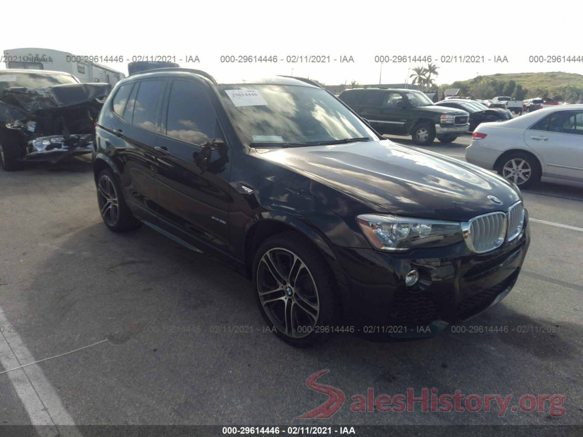 5UXWZ7C36H0X43108 2017 BMW X3