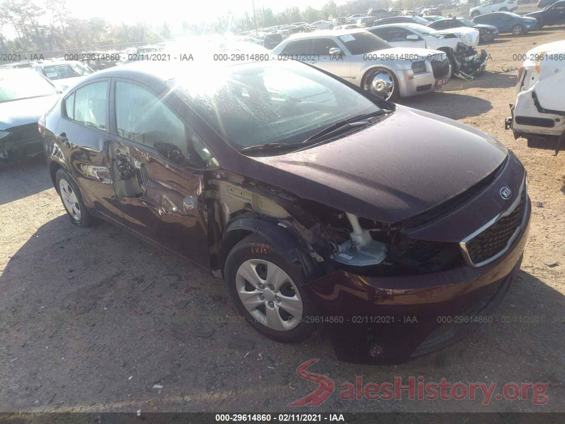 3KPFK4A7XJE206605 2018 KIA FORTE