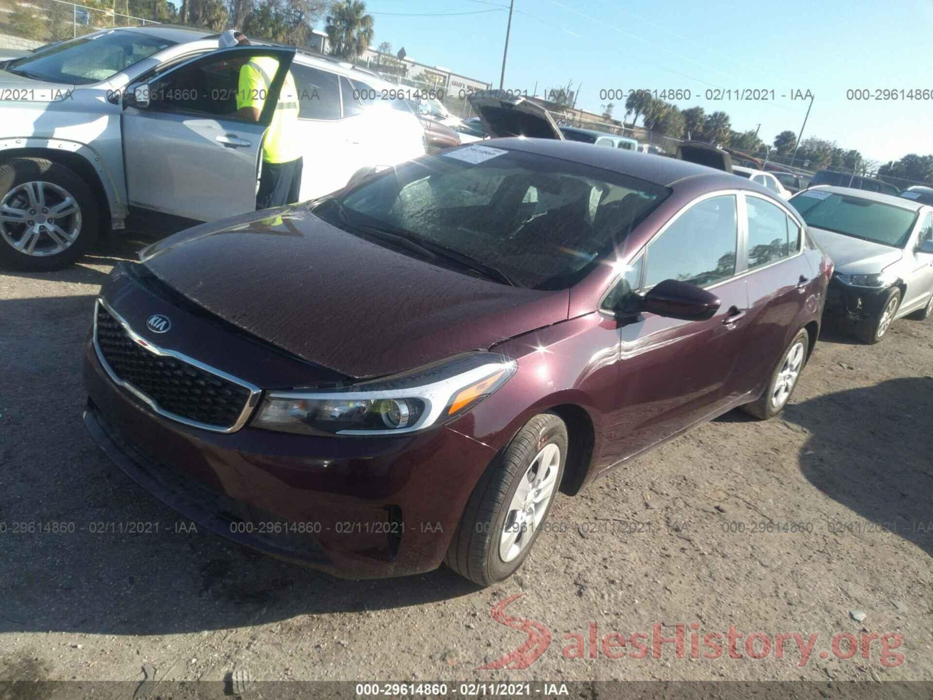 3KPFK4A7XJE206605 2018 KIA FORTE