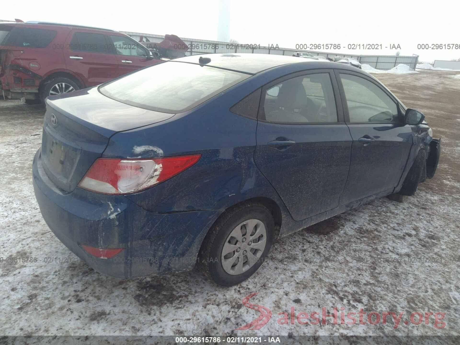 KMHCT4AE4GU127645 2016 HYUNDAI ACCENT