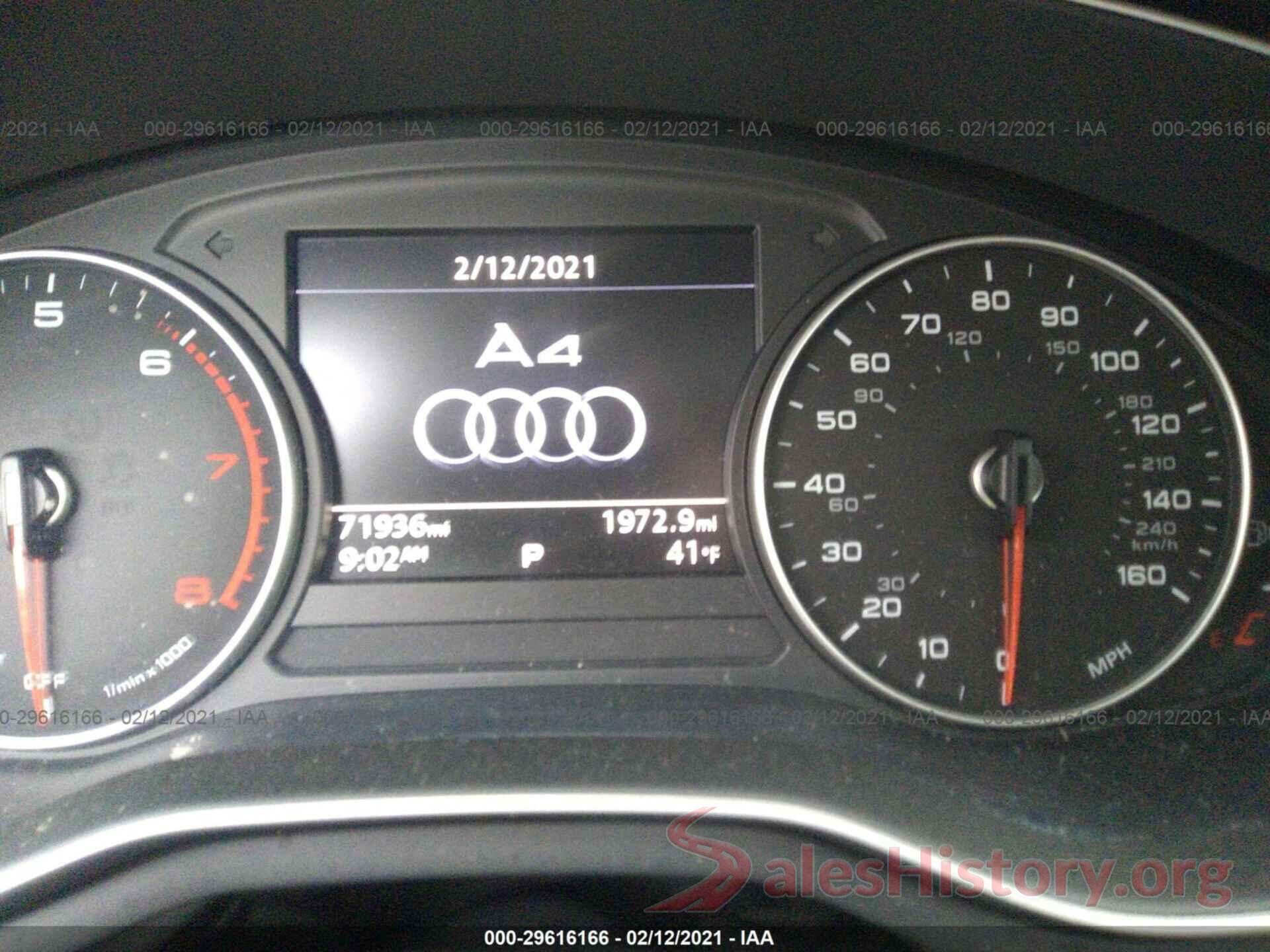 WAUGNAF40HN058606 2017 AUDI A4