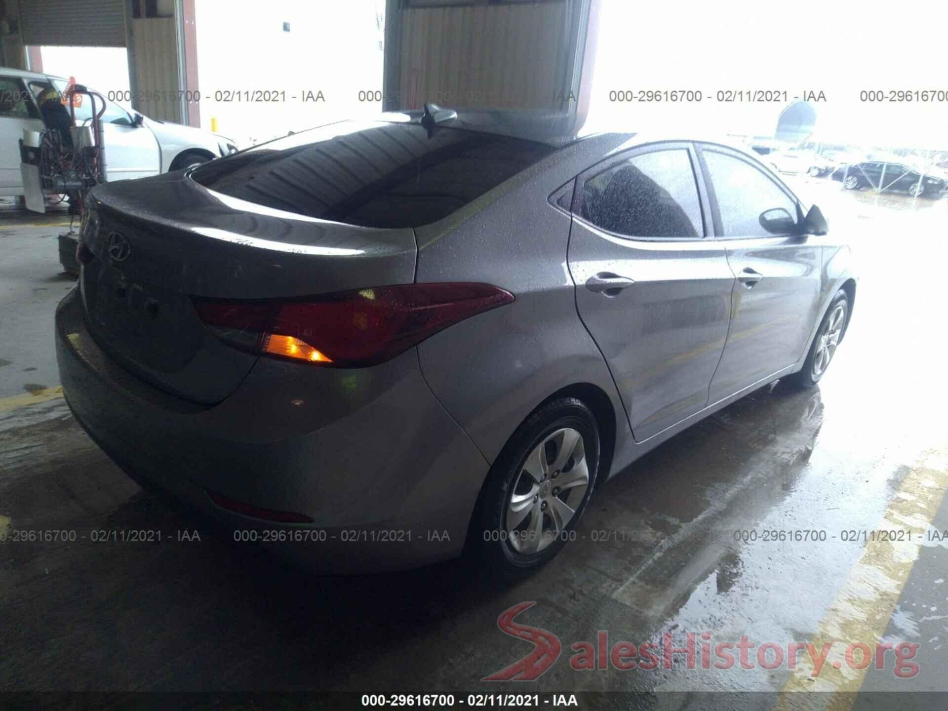 5NPDH4AE6GH702803 2016 HYUNDAI ELANTRA